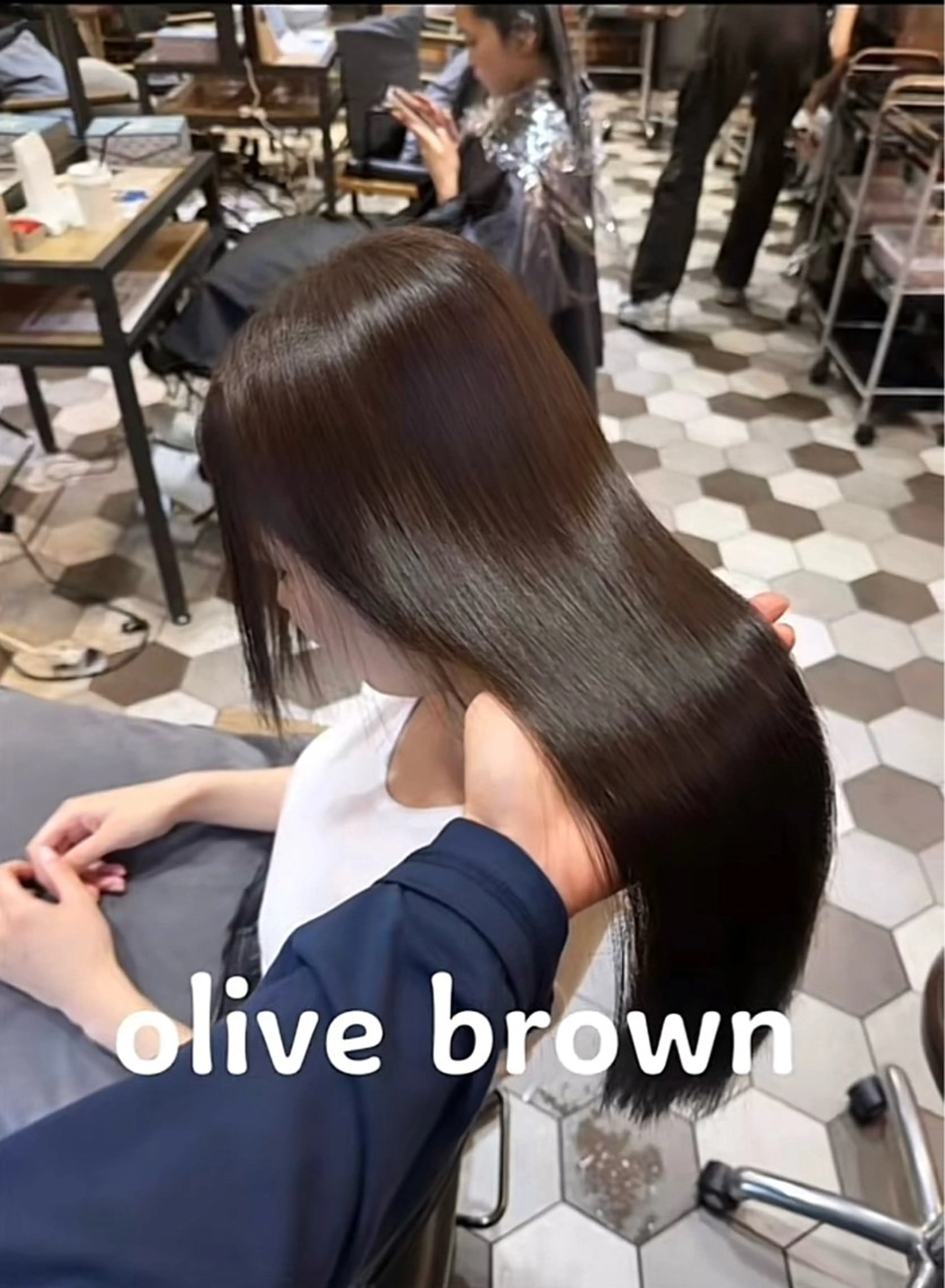 ロング カット 縮毛矯正 トリートメント 石原 悠貴のヘアスタイル