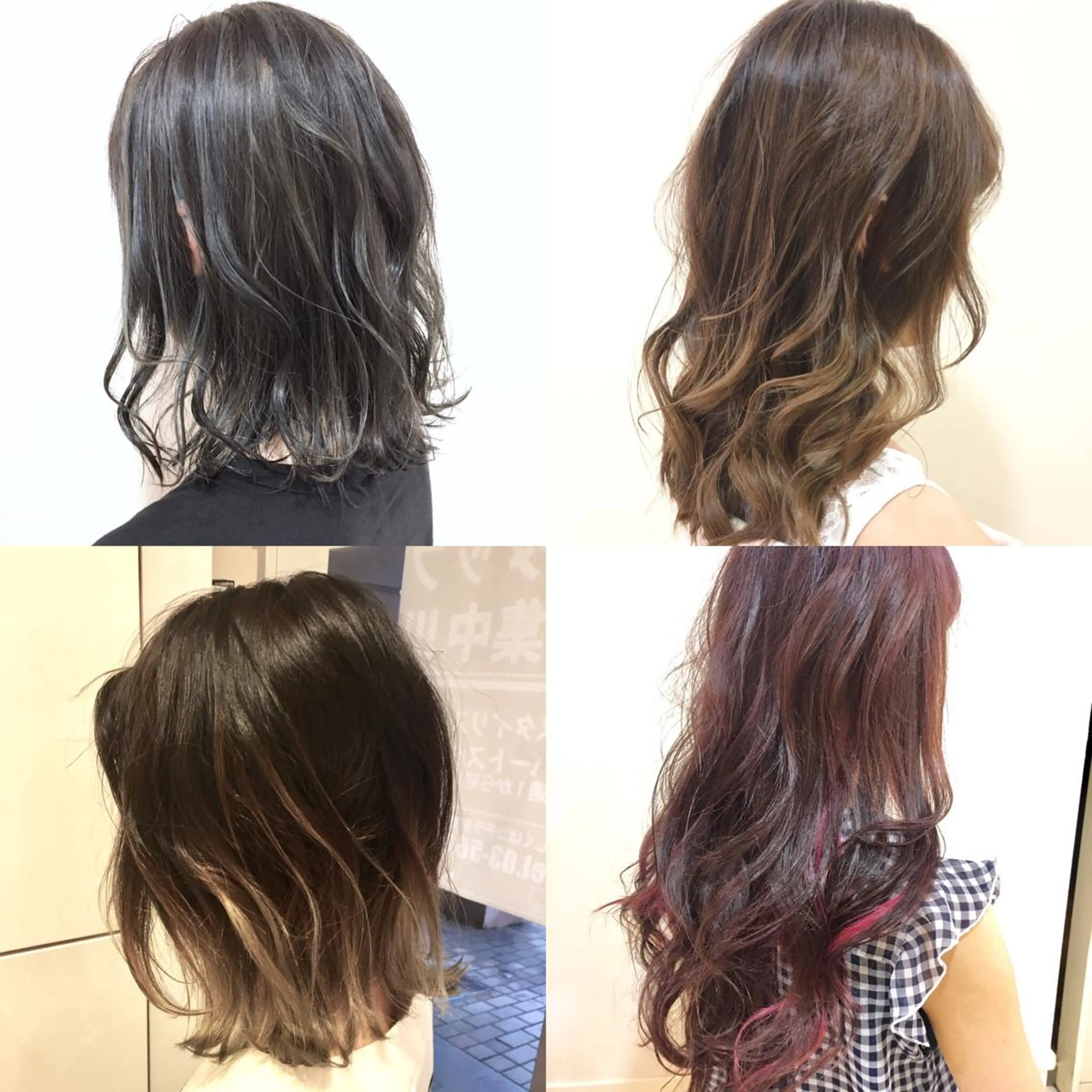 セミロング カラー 髪質改善/美髪矯正 マネージャー福永のヘアスタイル