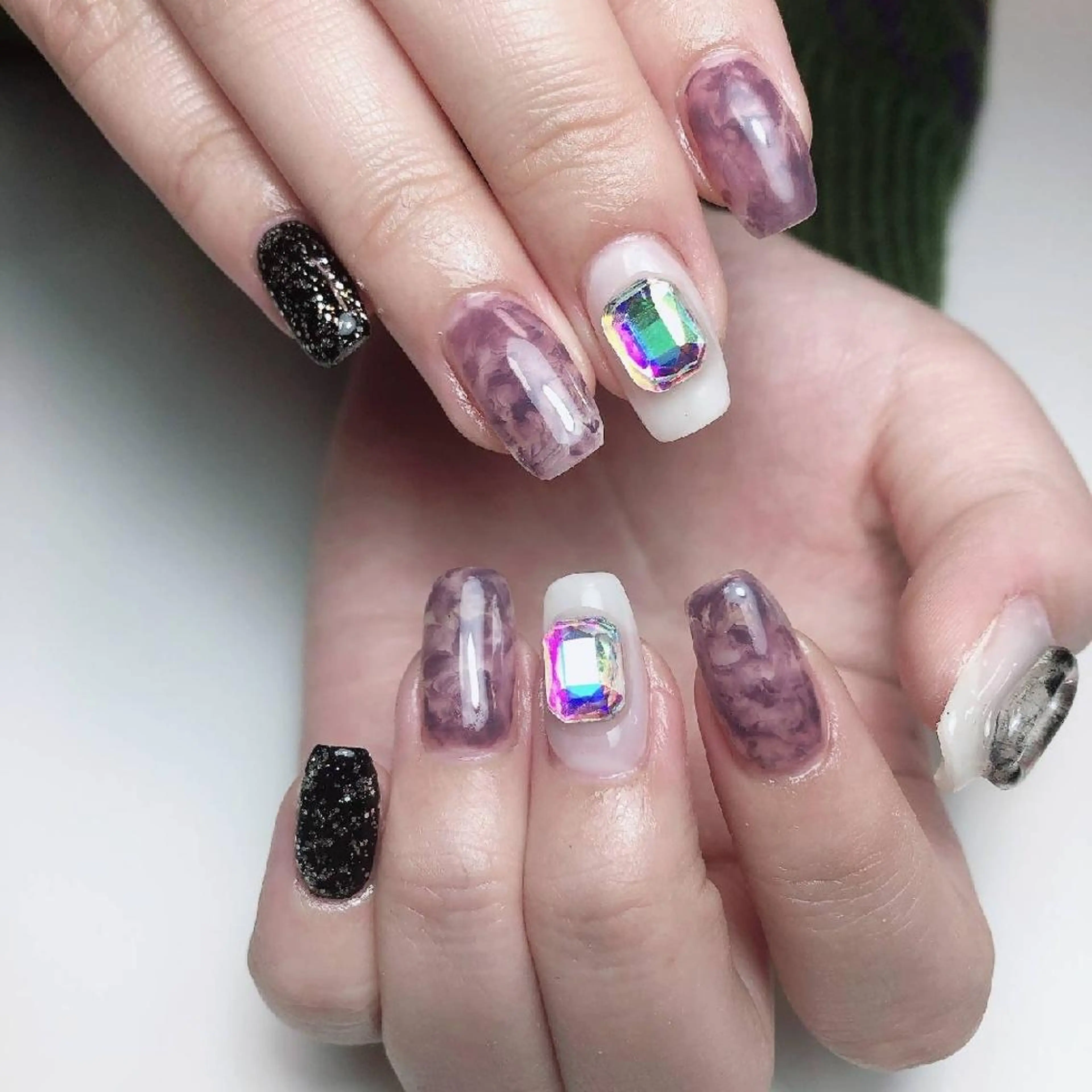 ロング ネイル 持ち込み ☺︎山部 志麻☺︎のネイルデザイン