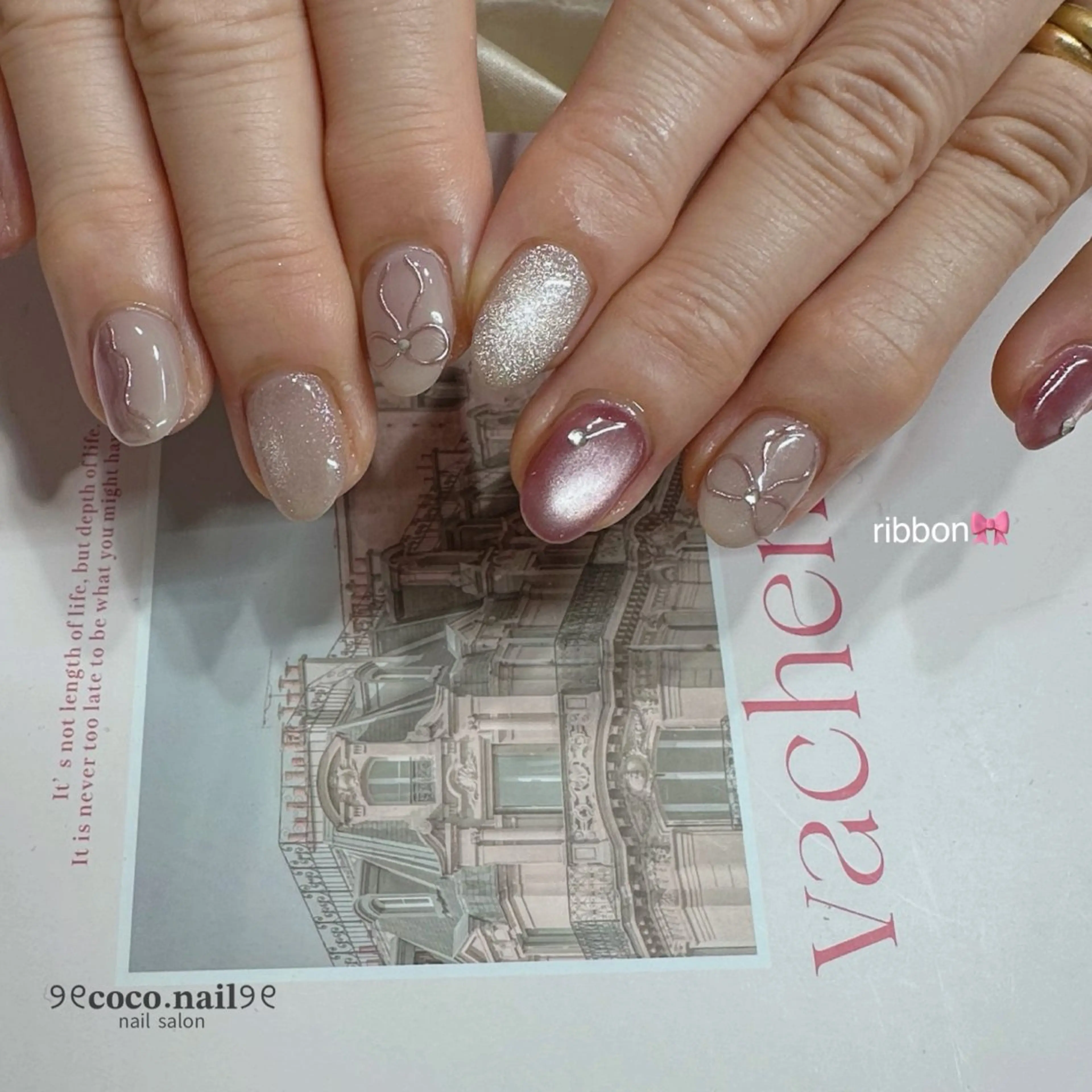 ネイル lili.nail y2k/ワンホンのネイルデザイン