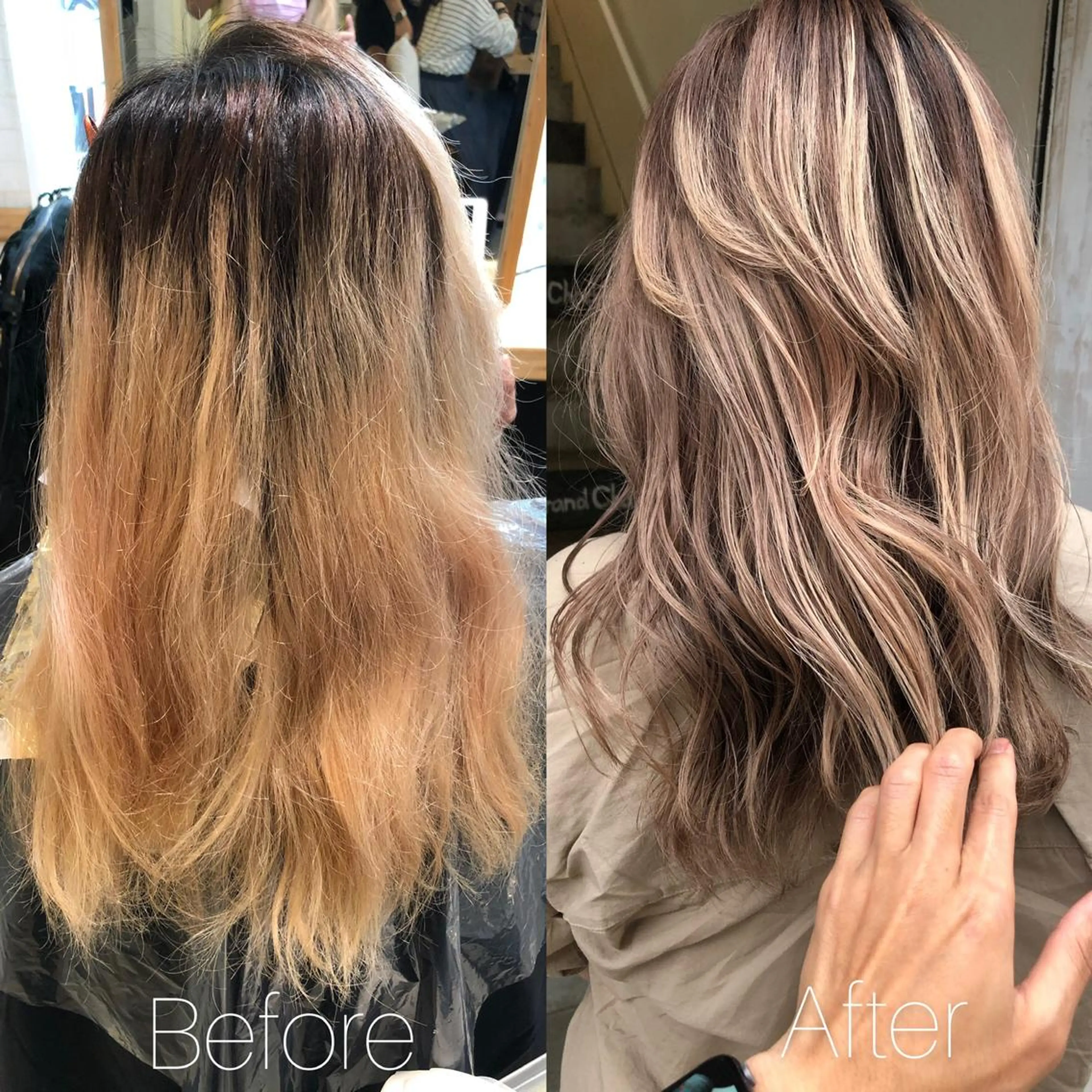 ロング カラー カット ヘアカラー 舘野 太嘉宏のヘアスタイル