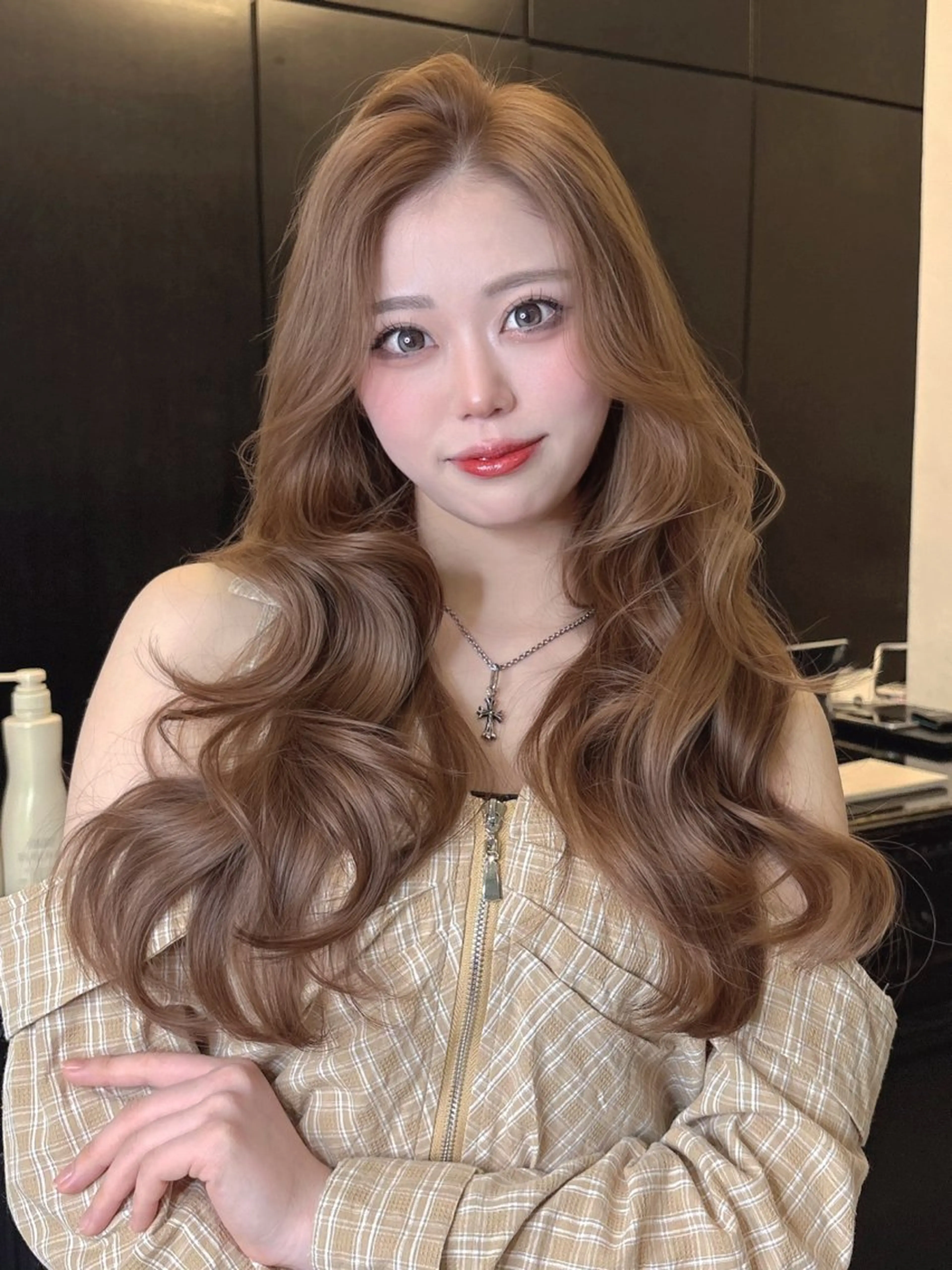 カラー ベージュカラー ブリーチ ブリーチなしカラー ヘアカラー Maison Halu YUKIのヘアスタイル