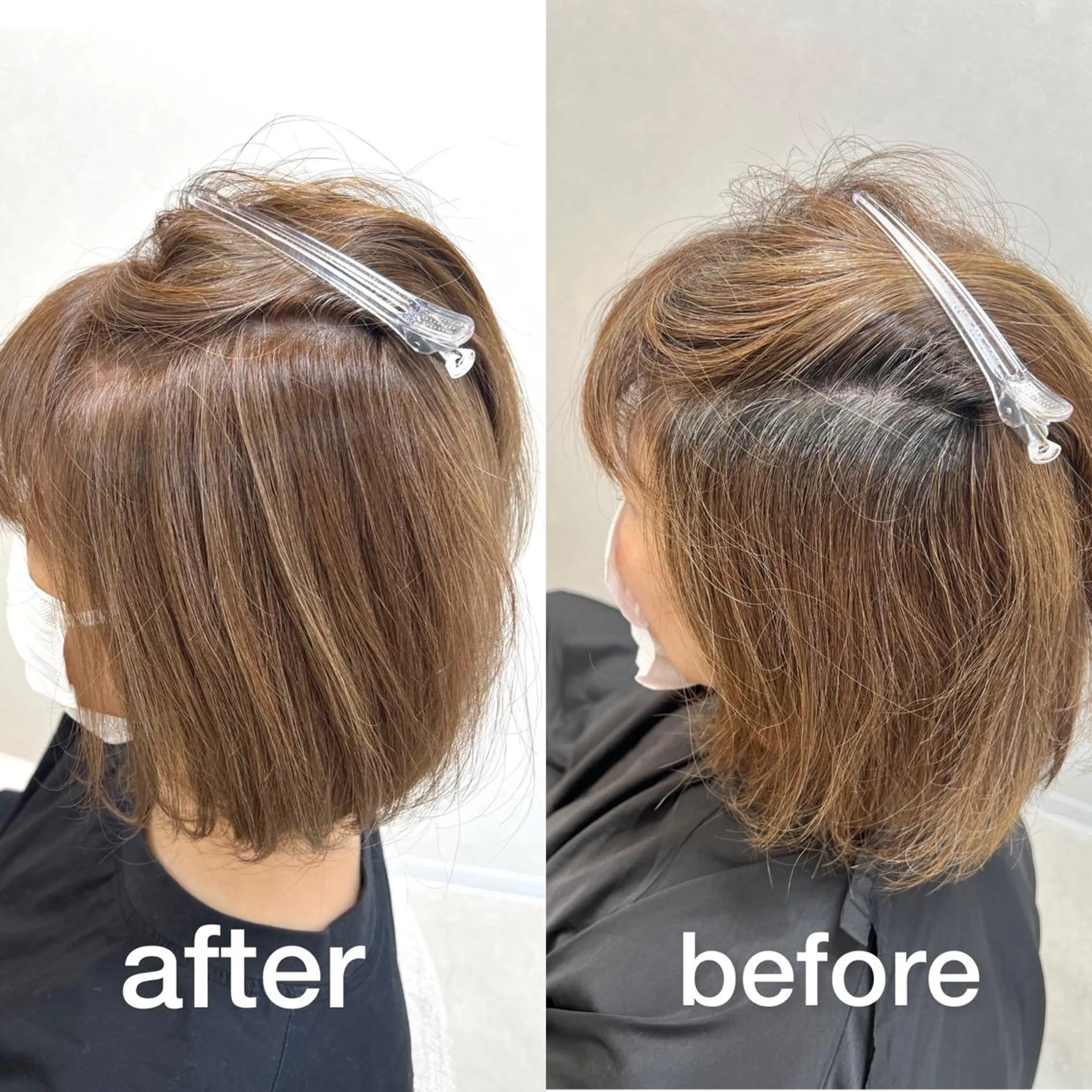 ショート ハイライト ヘアカラー ショート/白髪ぼかし 君和田若菜のヘアスタイル