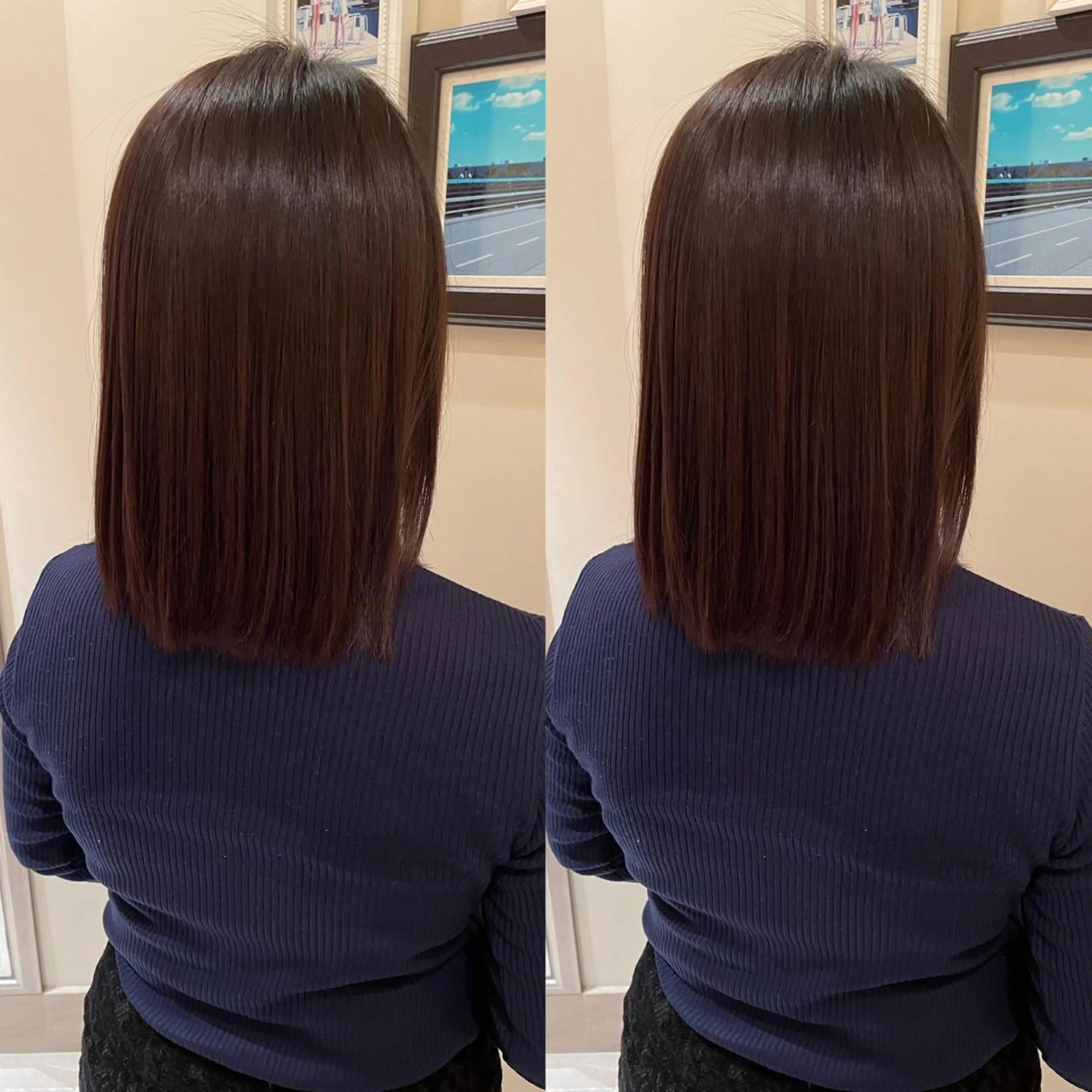 セミロング カラー ぷつっと/レイヤー MANAMI🪿🤍のヘアスタイル