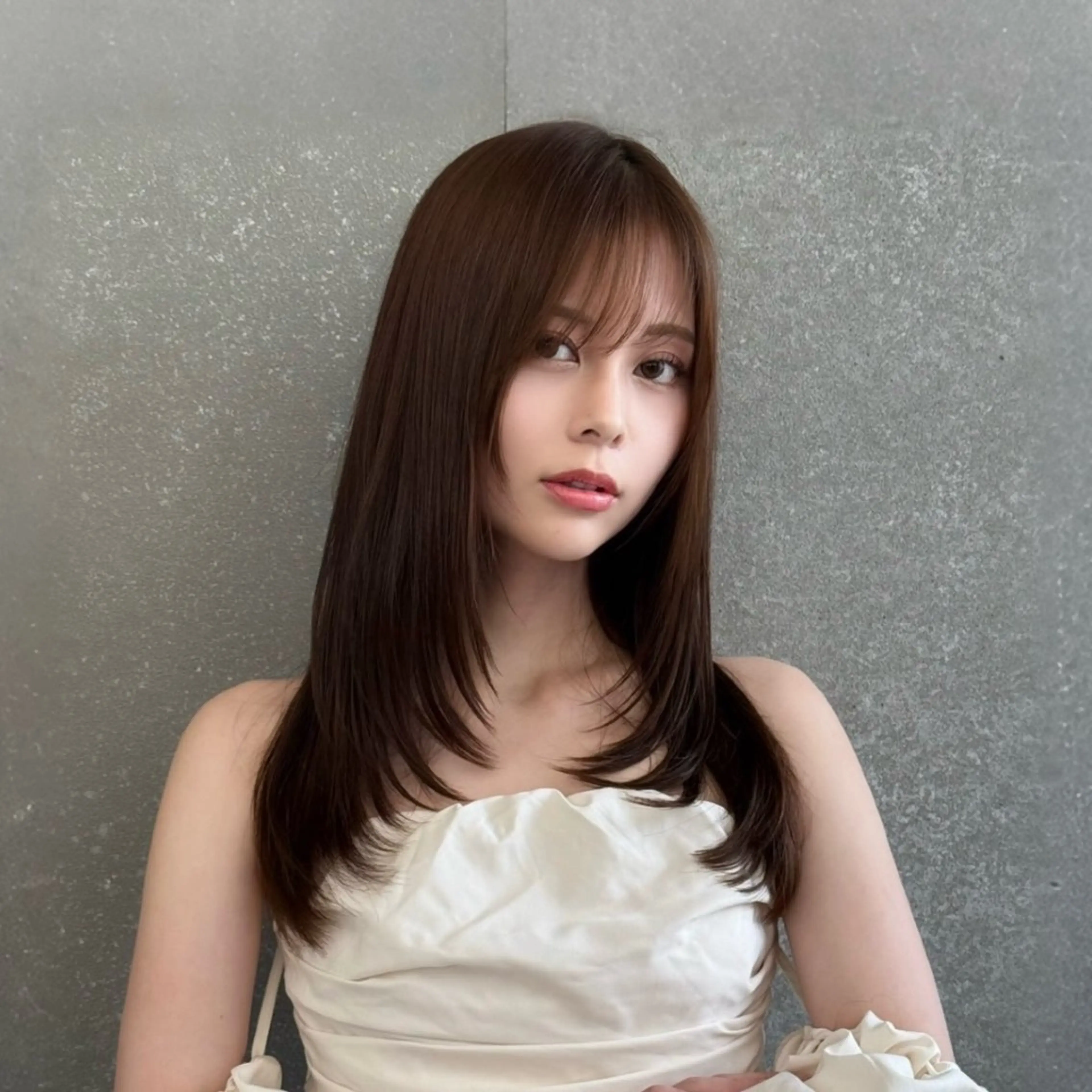 ロング カラー カット ヘアカラー トリートメント 💫銀座/レイヤーカ ット髪質改善/RYUのヘアスタイル