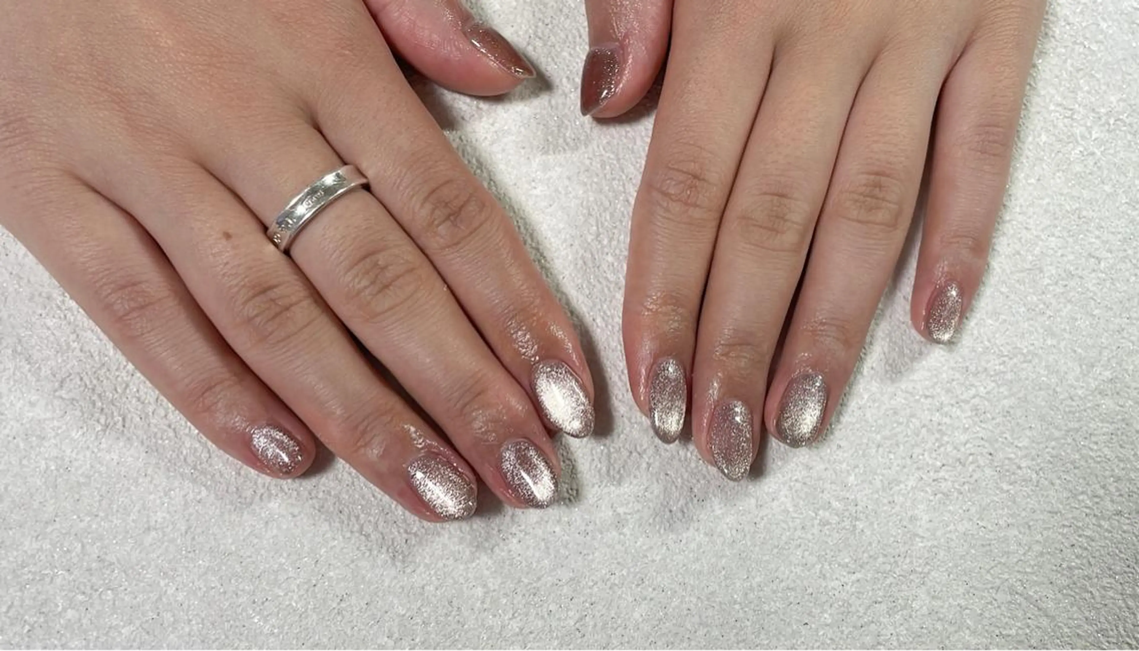 ネイル オーロラネイル フラワーネイル フットネイル フレンチネイル ジェルネイル kikinail 溝の口のネイルデザイン