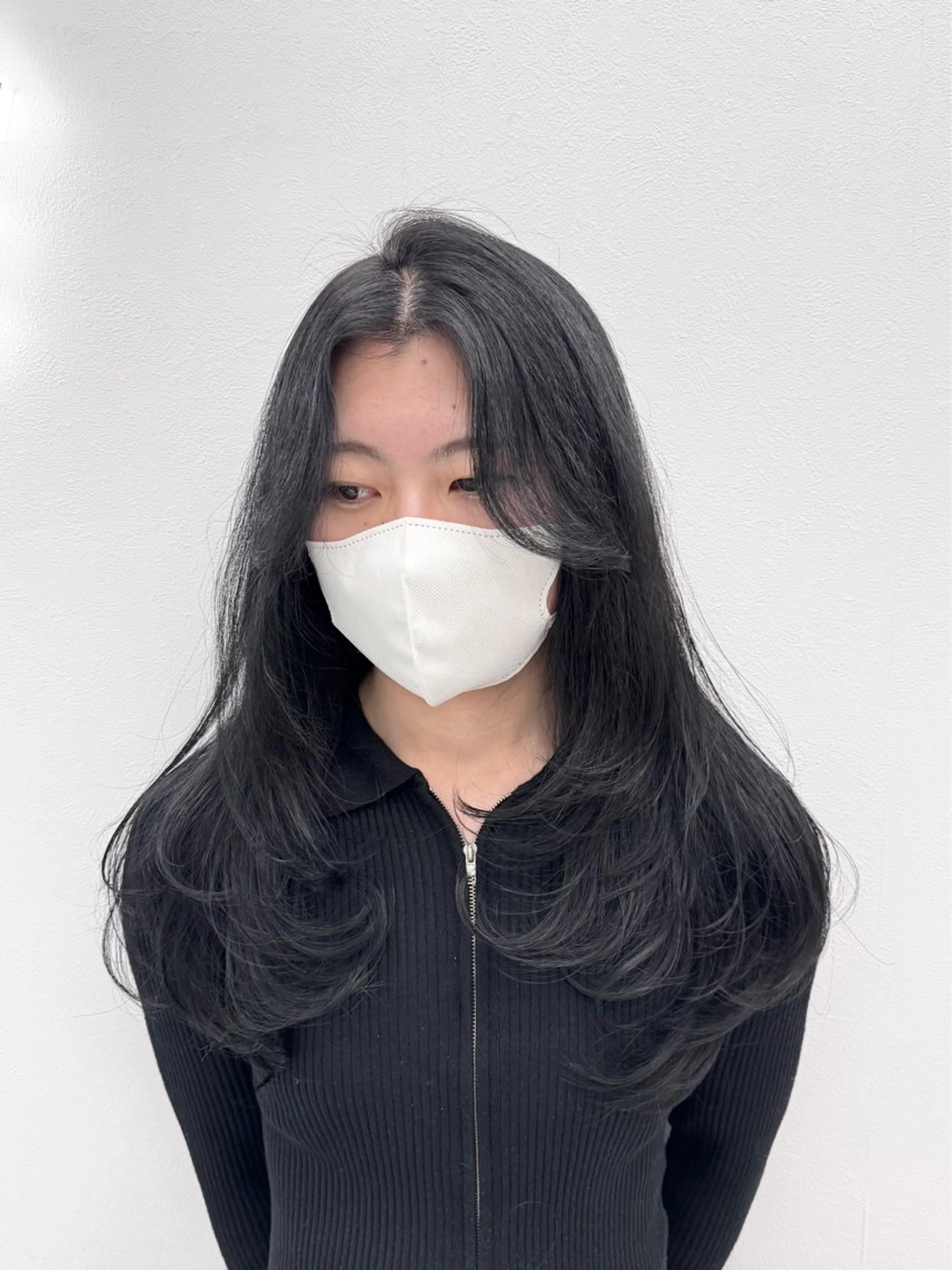 ロング カット ヘアカラー GO TODAY 原宿Verno店所属・韓国系支持率No.1 レイヤー特化/きょうのヘアスタイル