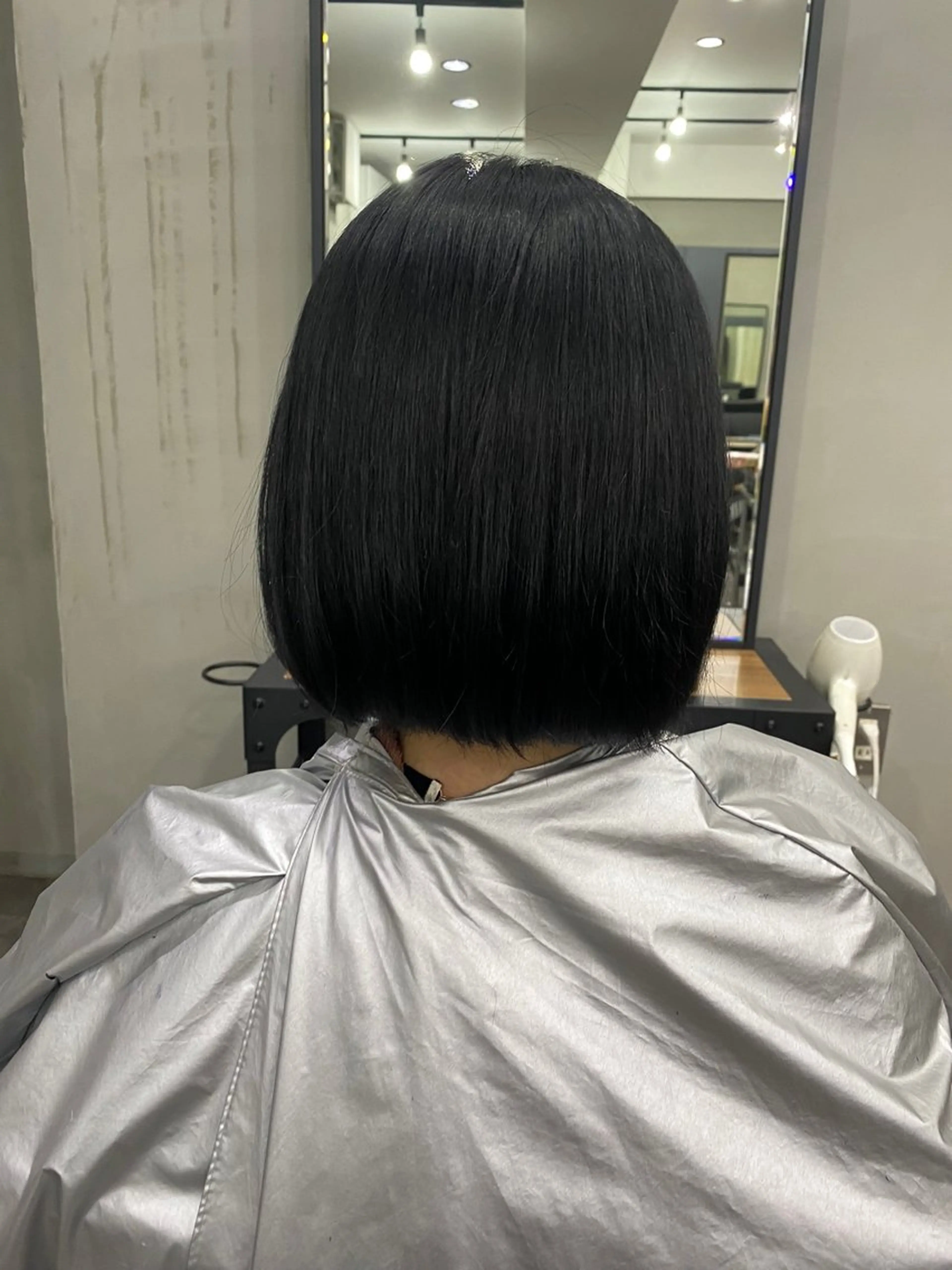 カラー 黒髪 ブルーカラー ブルーブラック 透明感カラー Cecil hair所属・yui/パーマ/ メンズカットのヘアスタイル