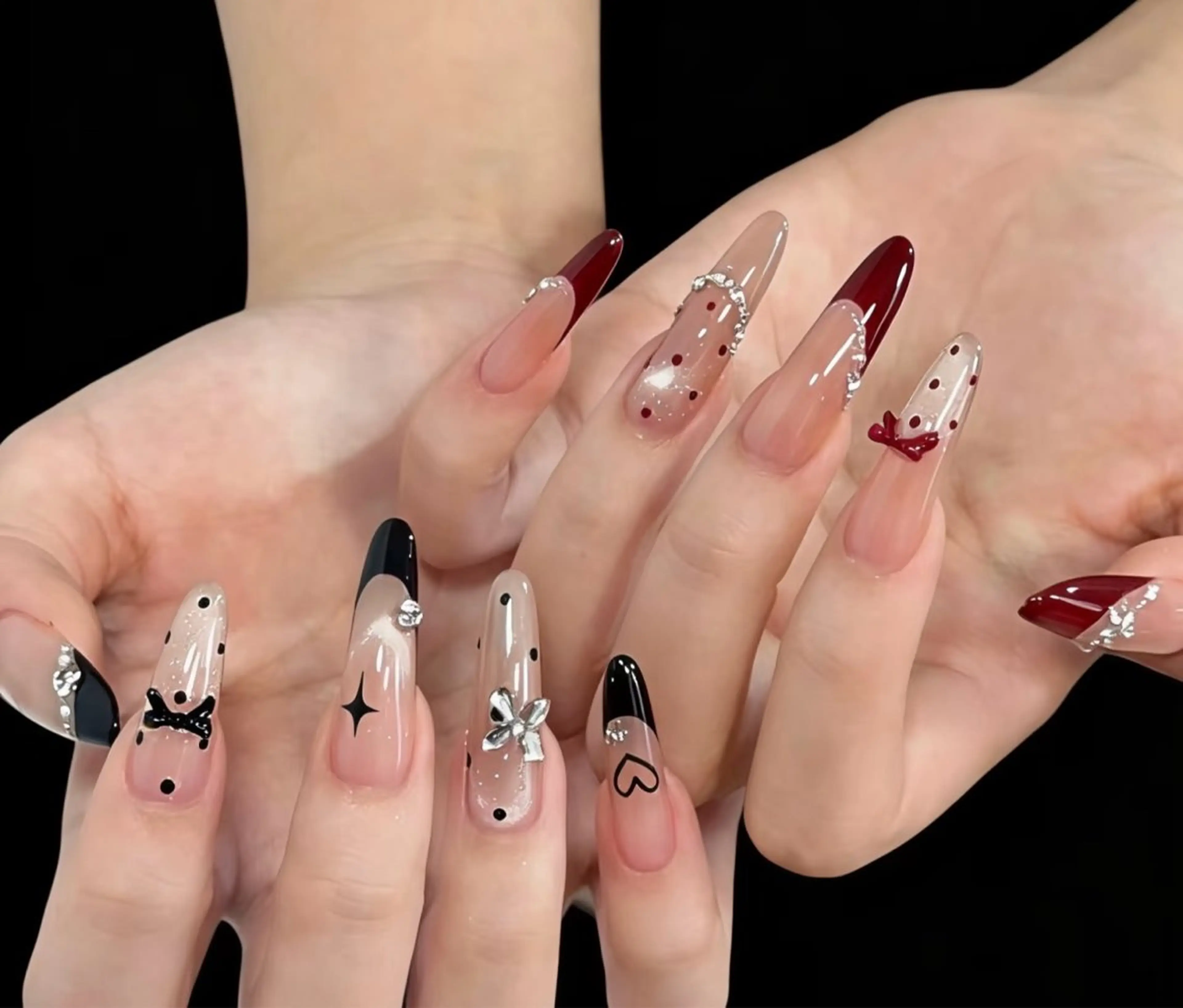 ネイル アートネイル チークネイル 長さ出し フレンチネイル ジェルネイル ハンドネイル NEW NAIL所属・NEW NAIL 池袋のネイルデザイン