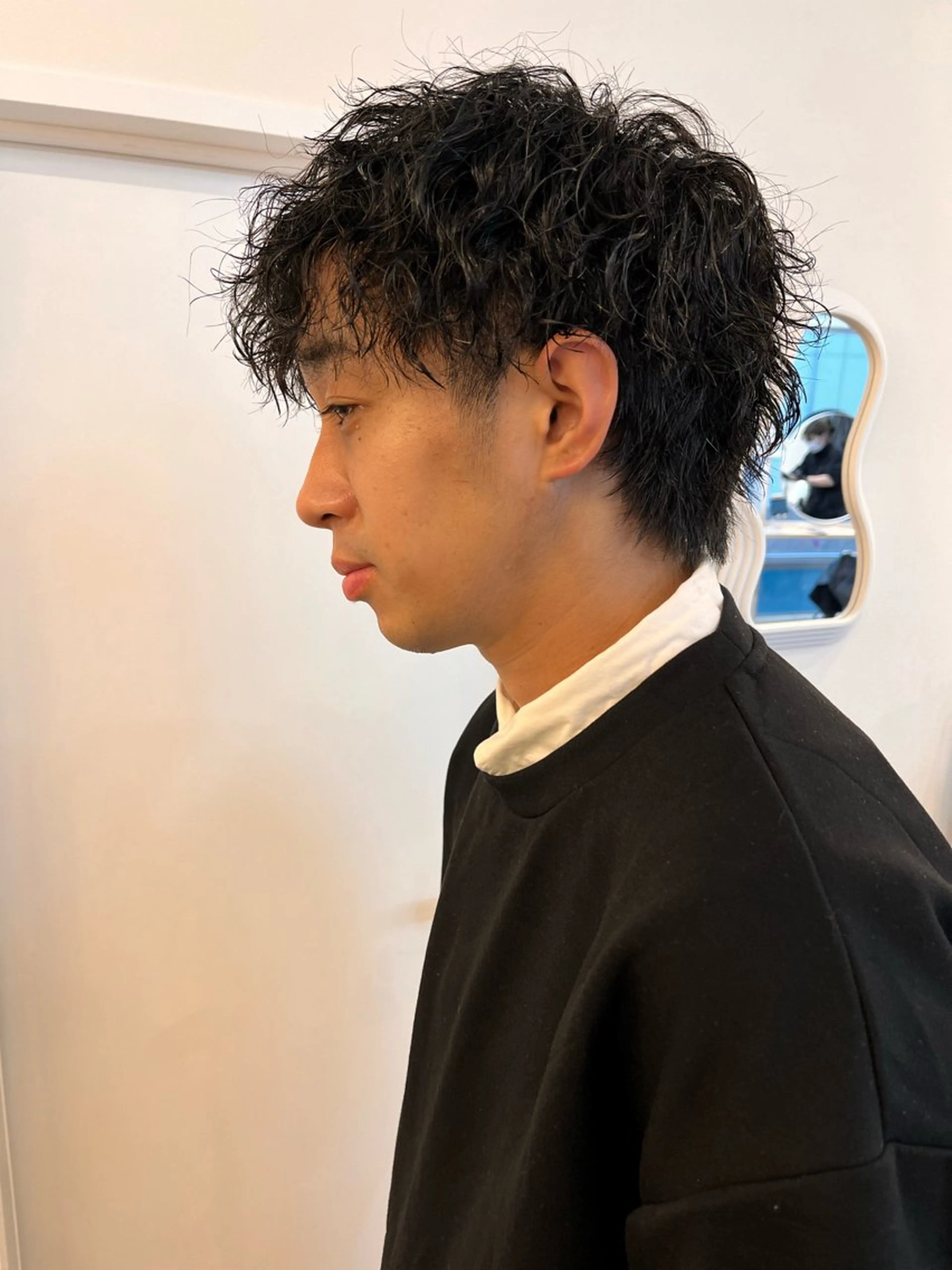 パーマ メンズ カット パーマ レイヤーカット/韓国 ヘア/ honokaのヘアスタイル