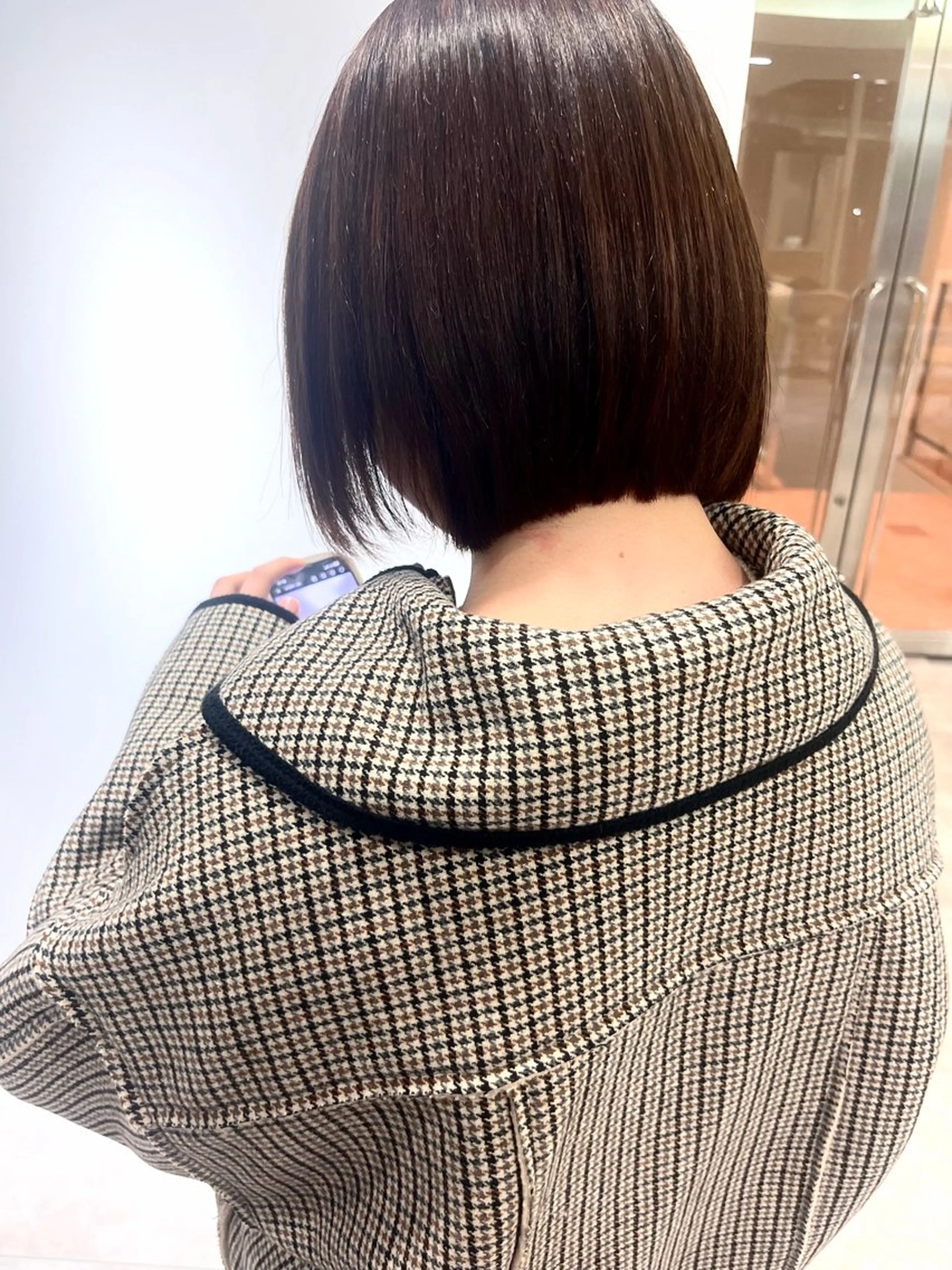 ショート カラー 切りっぱなしボブ ボブ レイヤーカット カット トリートメント cana カナ/tensionのヘアスタイル