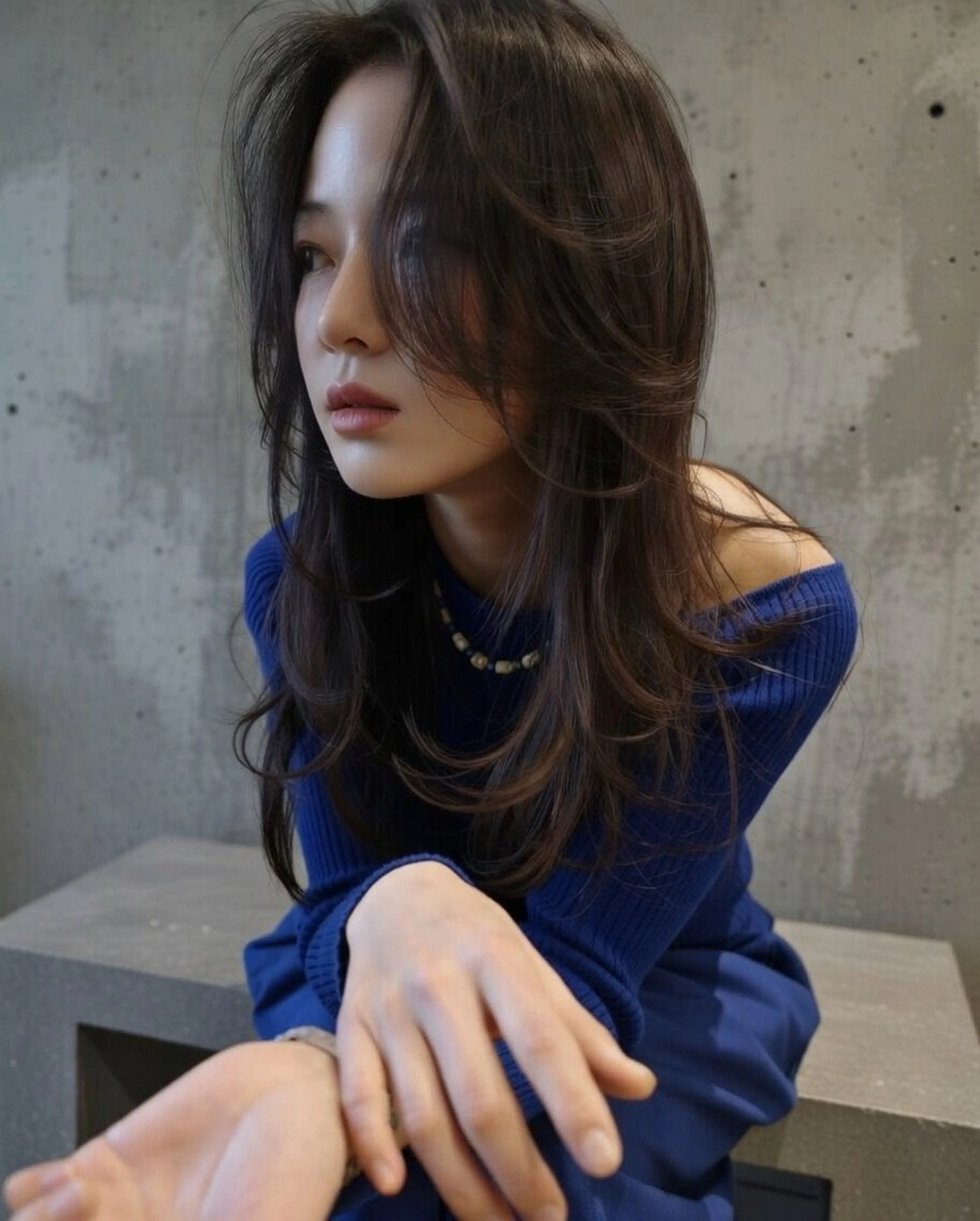 セミロング カラー カット ヘアカラー トリートメント 鈴木 一貴のヘアスタイル