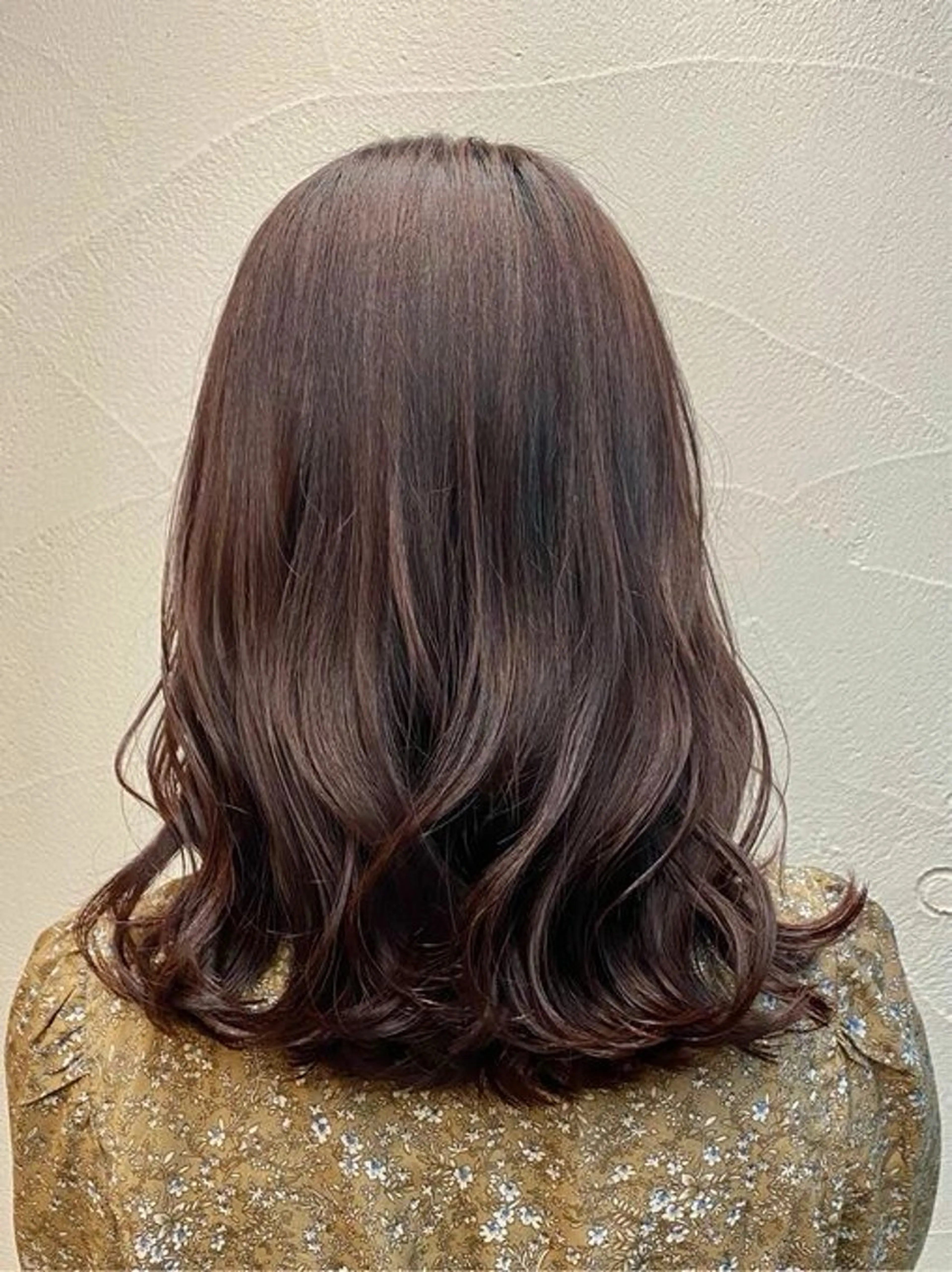 ミディアム カラー パーマ カット ヘアカラー 表参道/髪質改善・ 透明感 colorのヘアスタイル