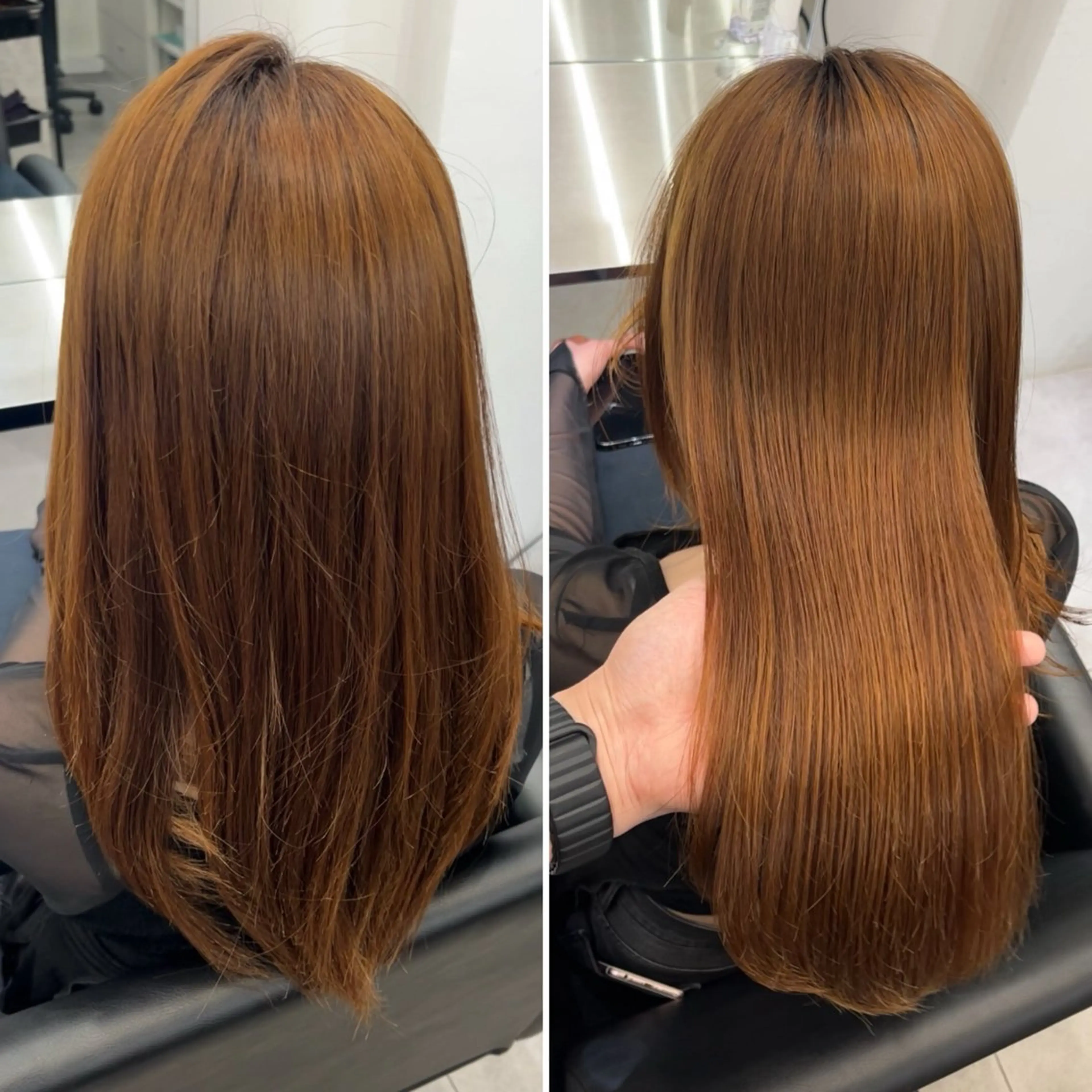 セミロング 髪質改善/縮毛矯正 梅田茶屋町/西尾祐作のヘアスタイル