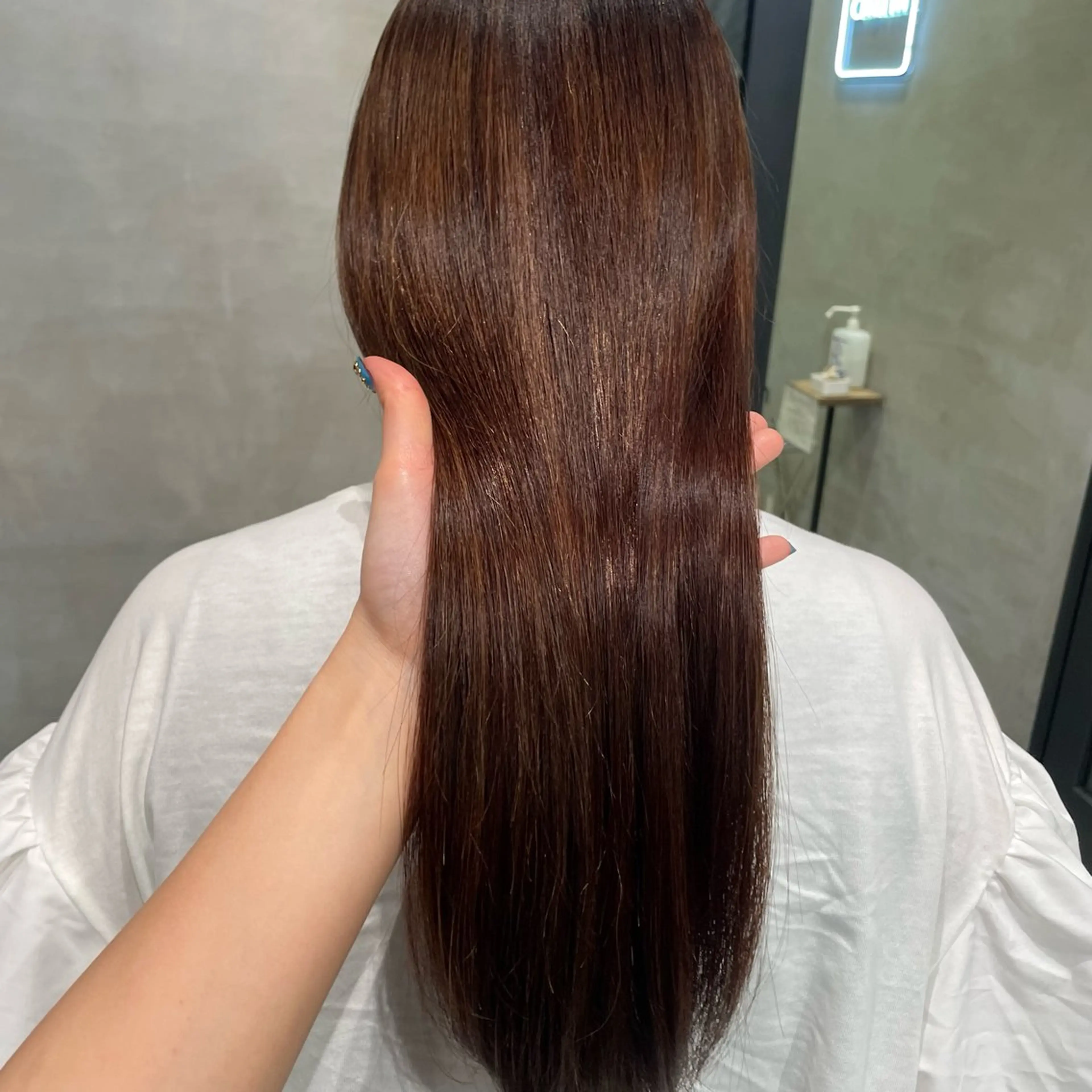 ロング パーマ カット 縮毛矯正 トリートメント ヘッドスパ ヘアセット 暖色レイヤー 🥀REIRIのヘアスタイル