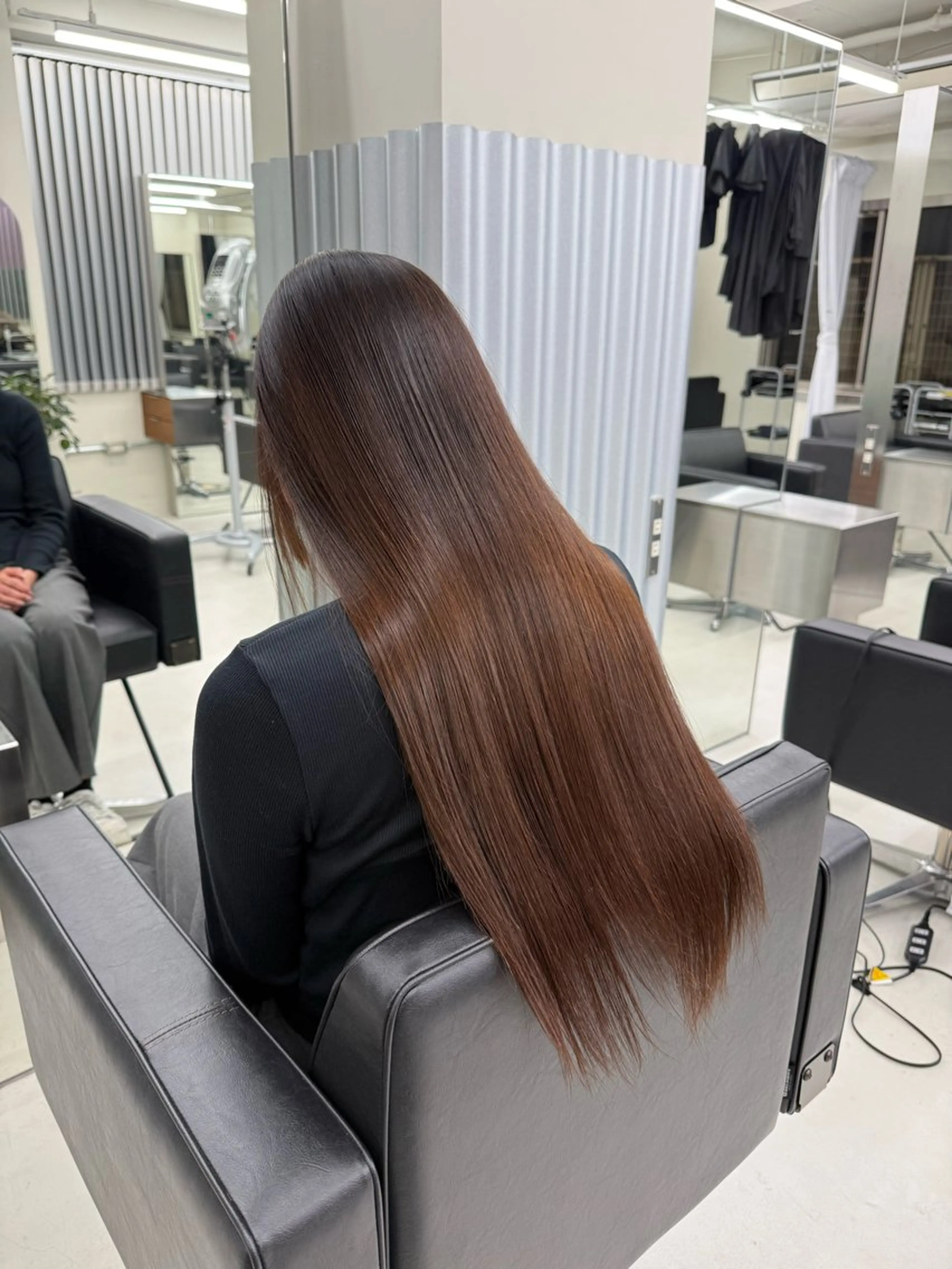 ロング 縮毛矯正 縮毛矯正/スパイラル パーマ/表参道のヘアスタイル