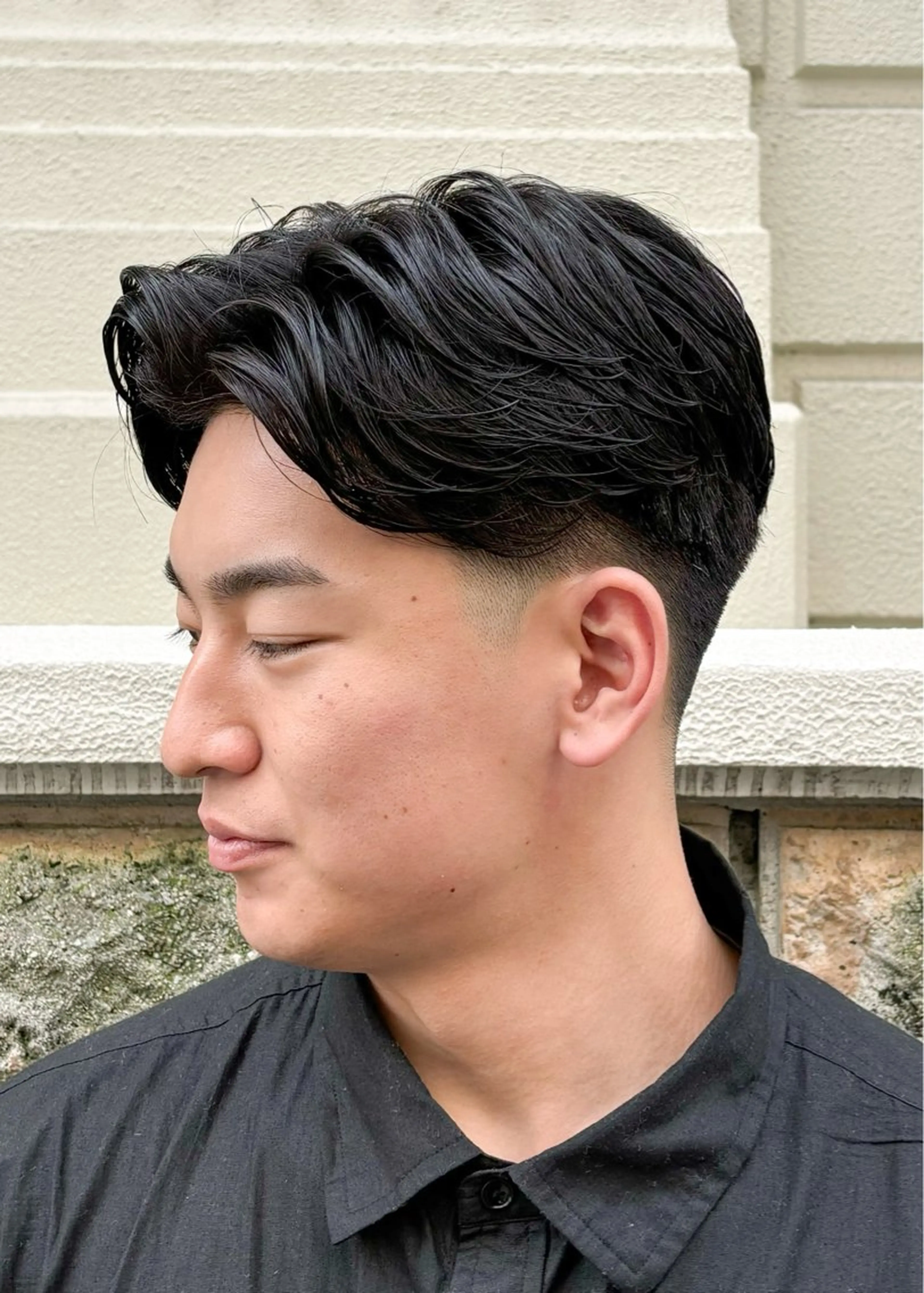 ショート パーマ メンズ メンズパーマ ニュアンスパーマ カット パーマ DAD　BARBERSHOP所属・三宮メンズカット ヨシイッキのヘアスタイル