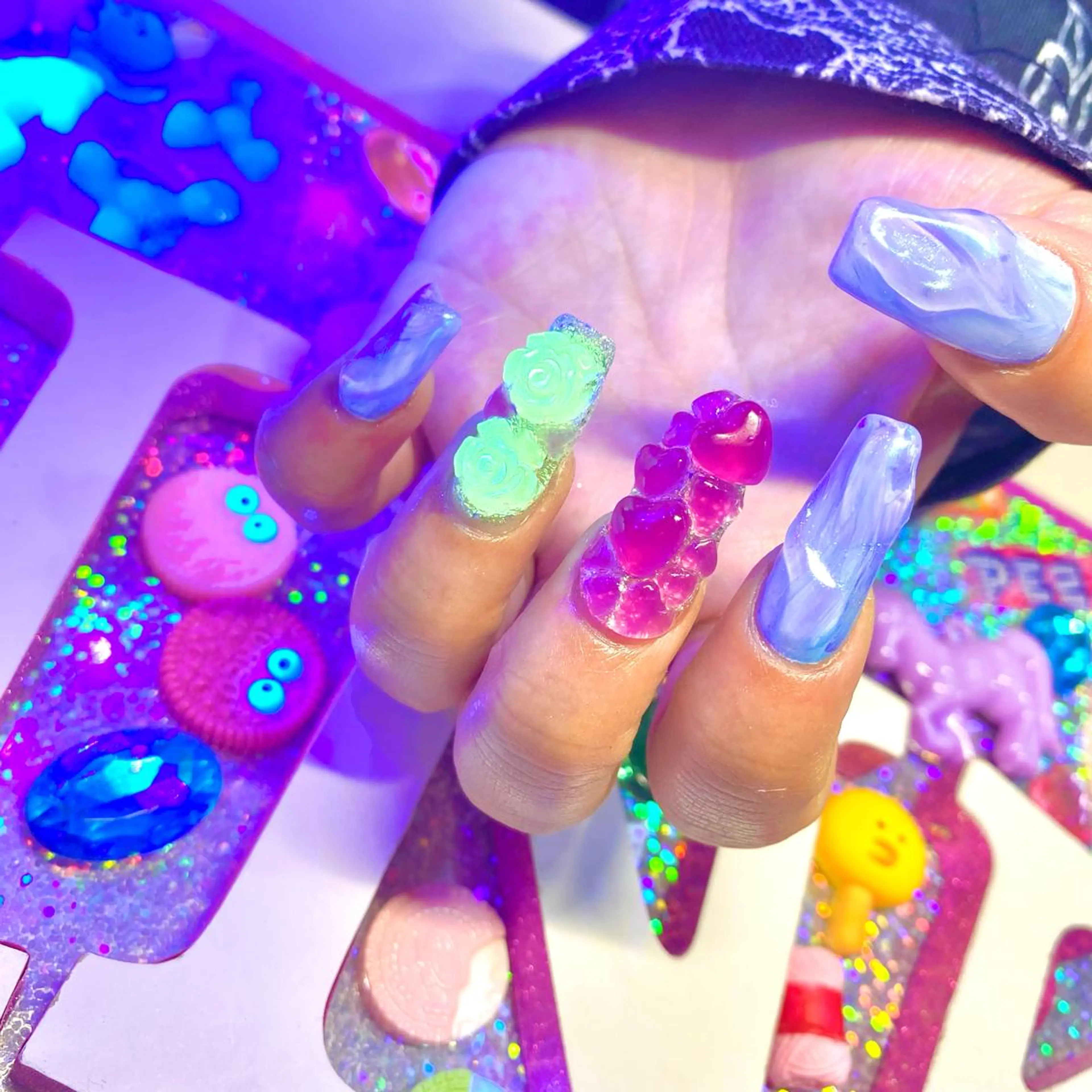 ネイル アートネイル クリアネイル ジェルネイル ニュアンスネイル オフィスネイル 8appy YUKITIN.Bのネイルデザイン