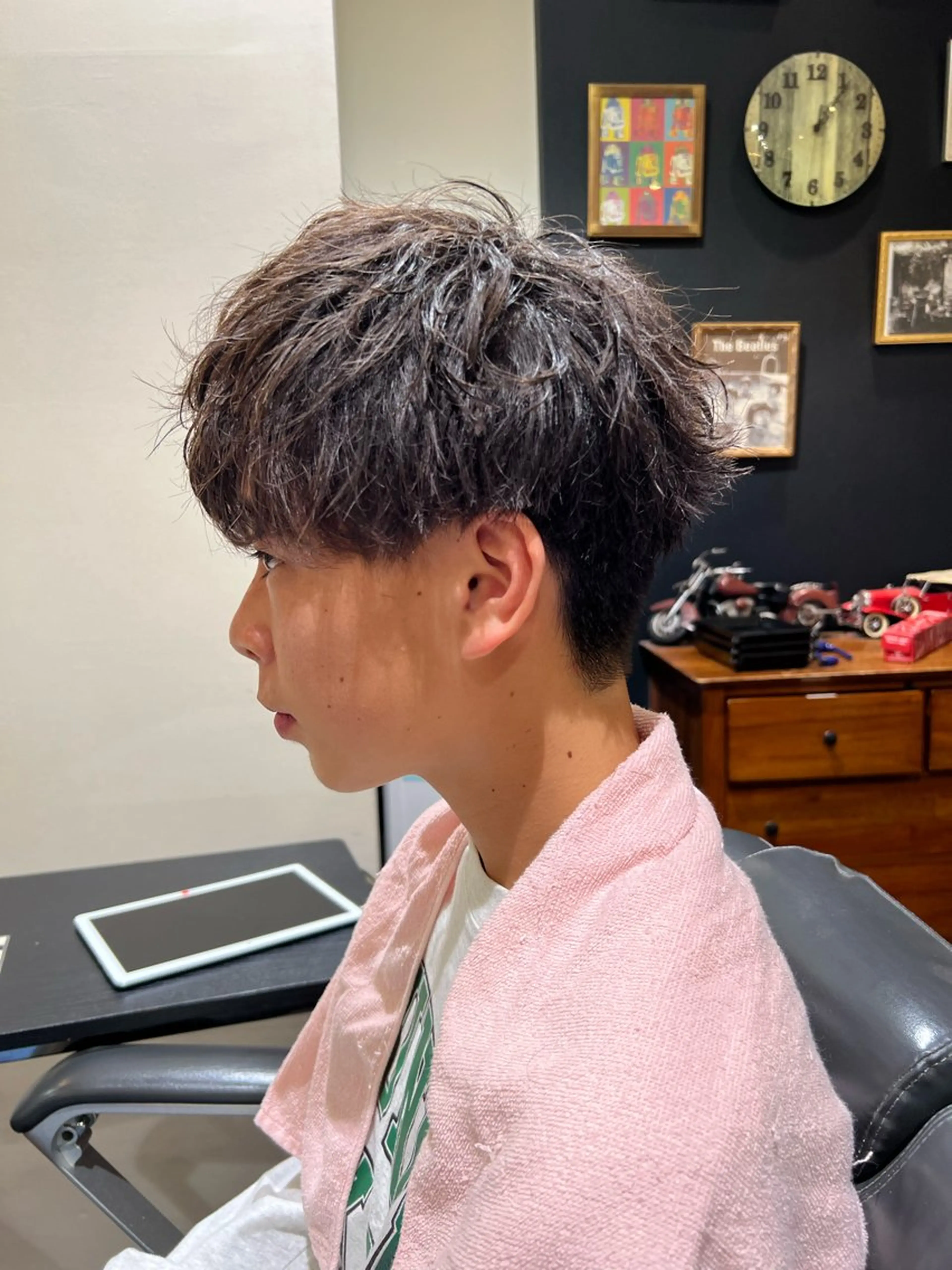 ショート メンズ マッシュ 田中 仁樹のヘアスタイル