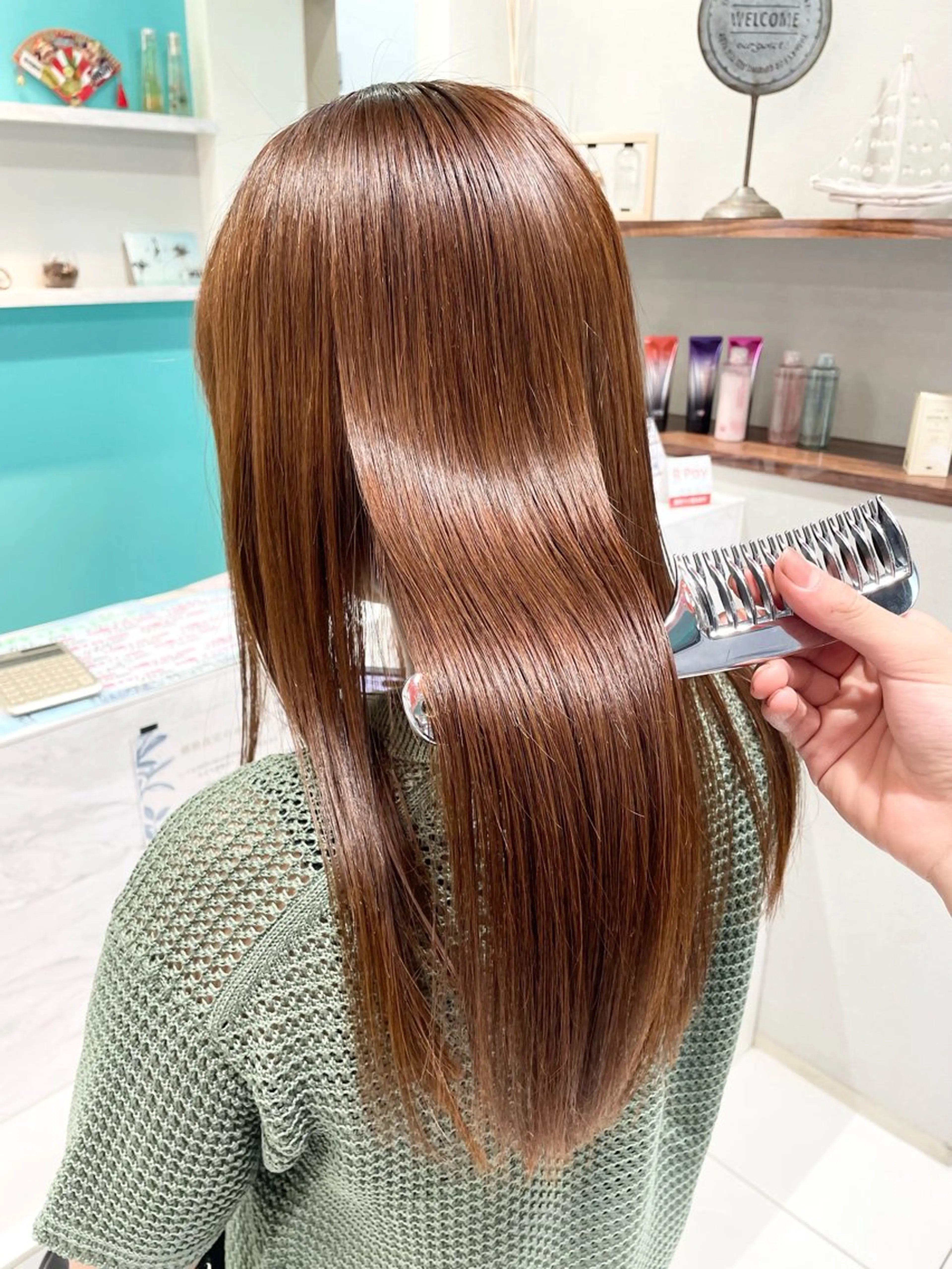 ダブルカラー（ブリーチなし）＋3Stepトリートメントの写真