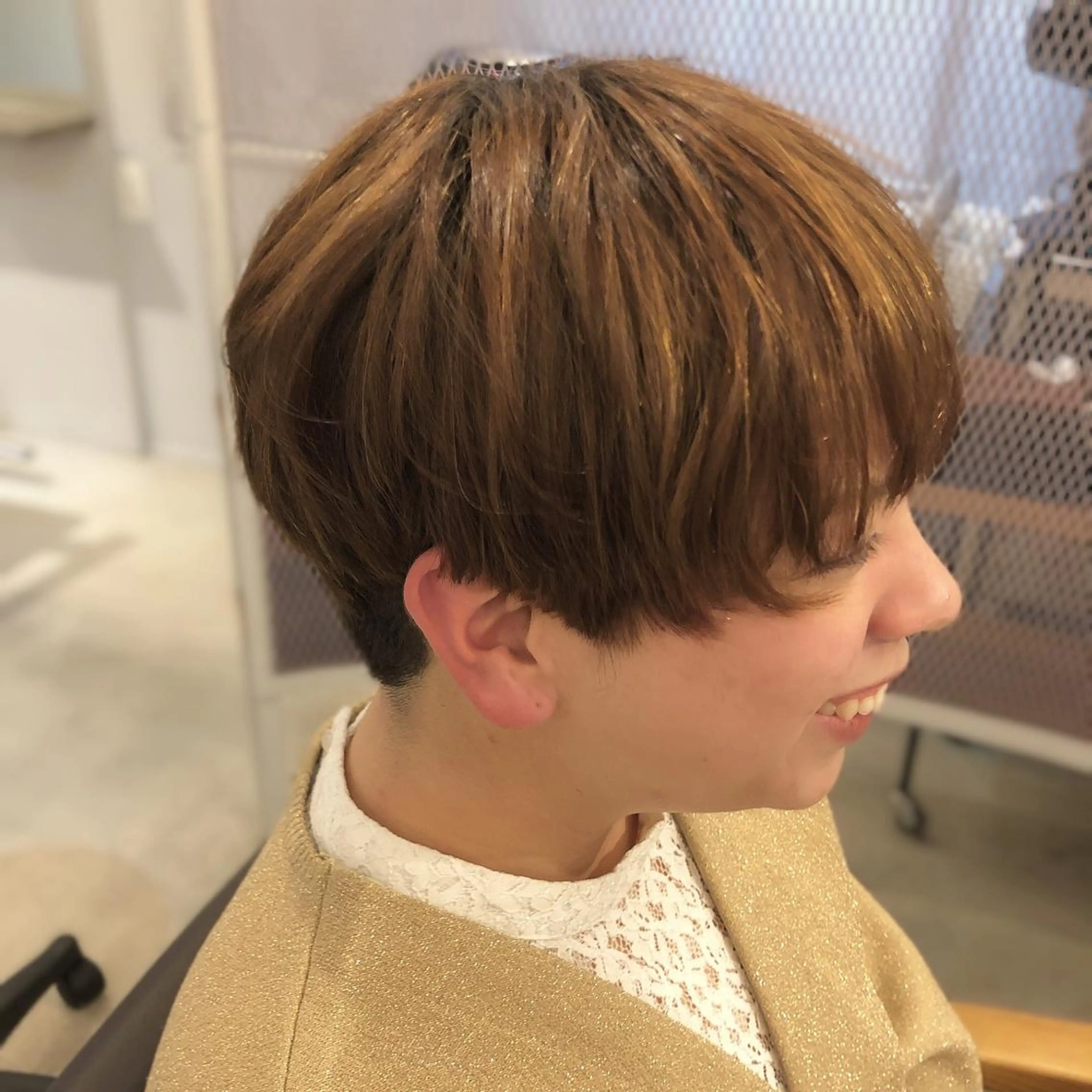 ショート 顔周りデザイン/ ママ美容師/濱ほのかのヘアスタイル