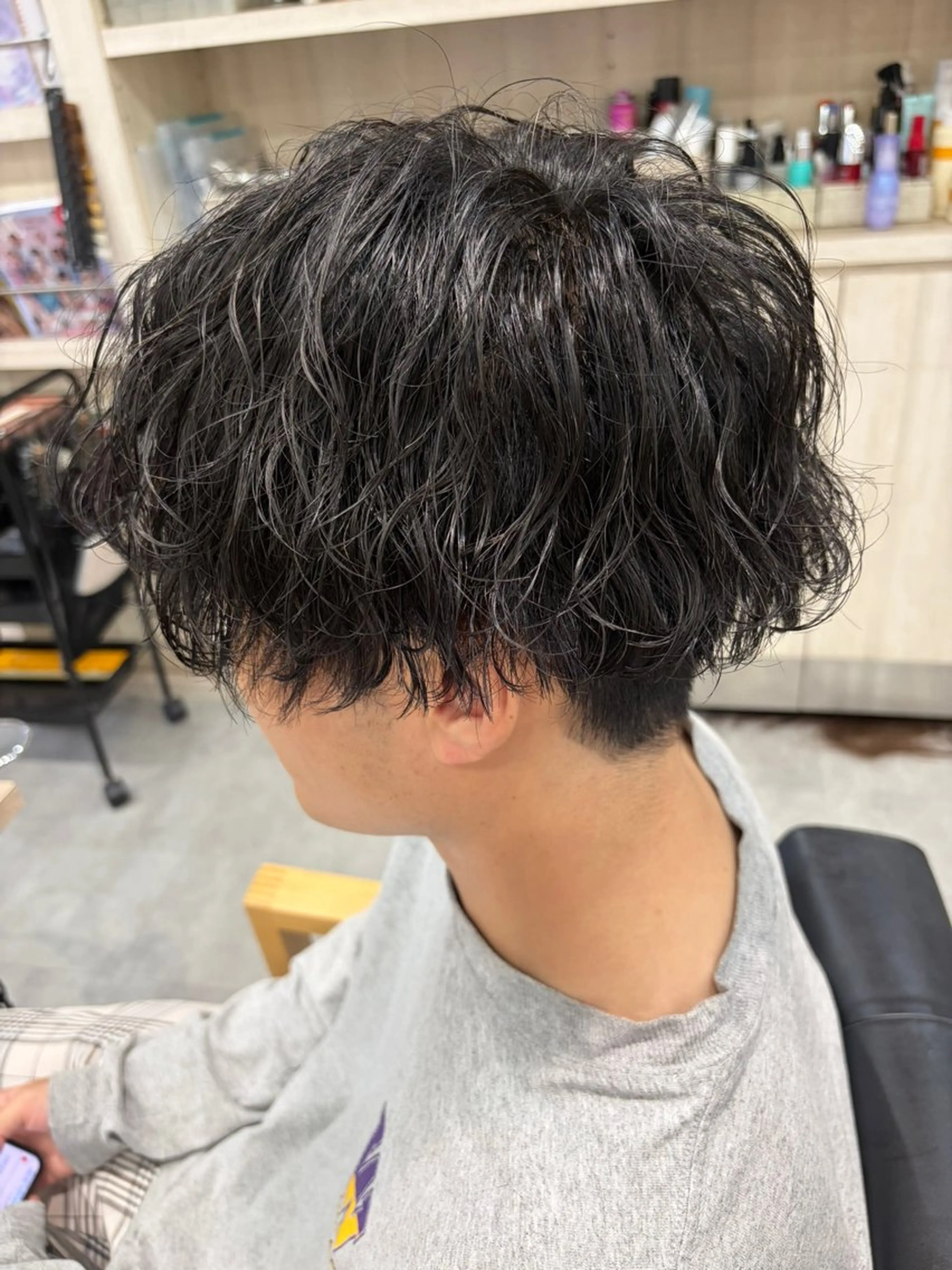 ショート パーマ メンズ メンズパーマ 波巻きパーマ メンズ特化美容師 AOI🎈🧸のヘアスタイル