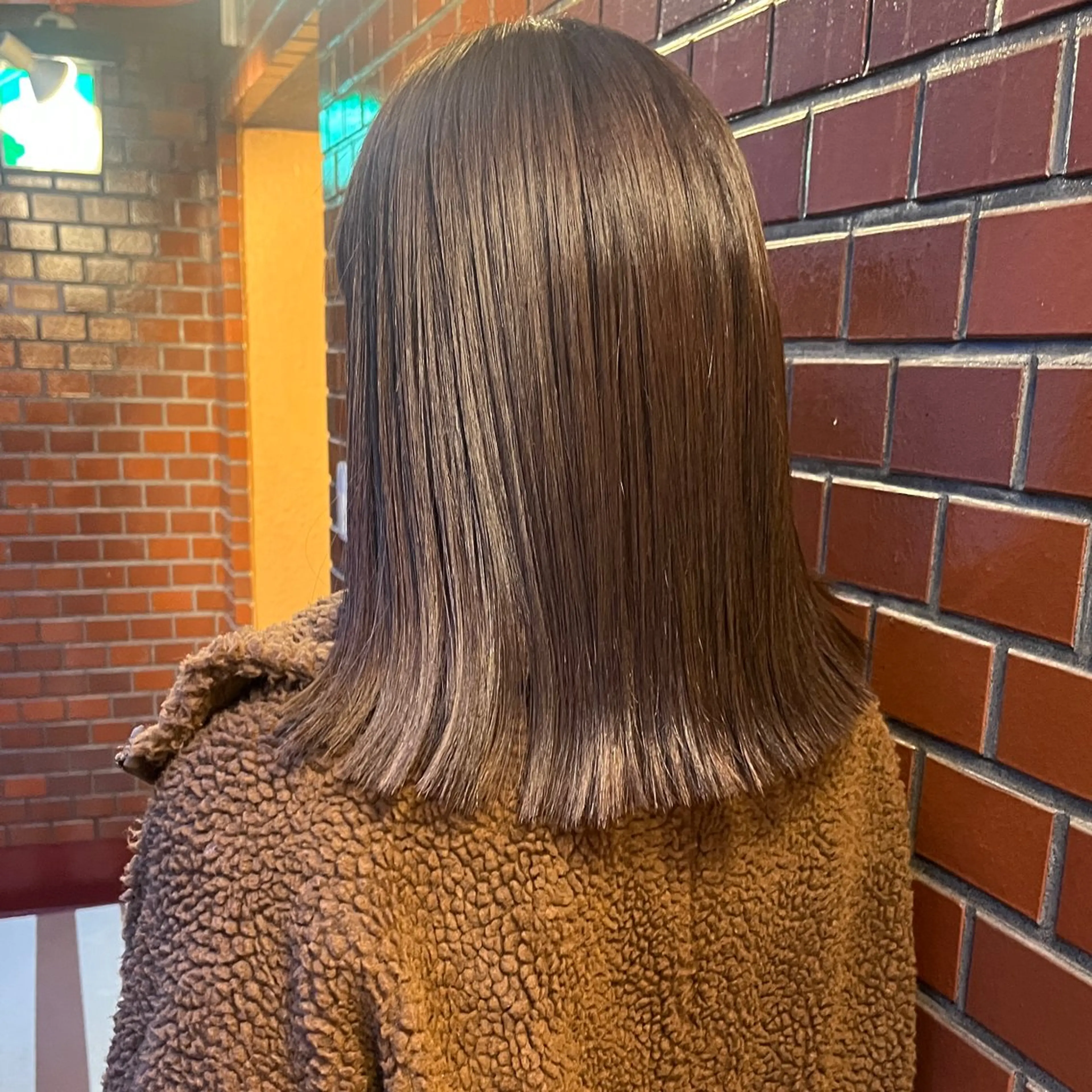 ミディアム トリートメント ボブ/透明感カラー /坂口恵梨子のヘアスタイル