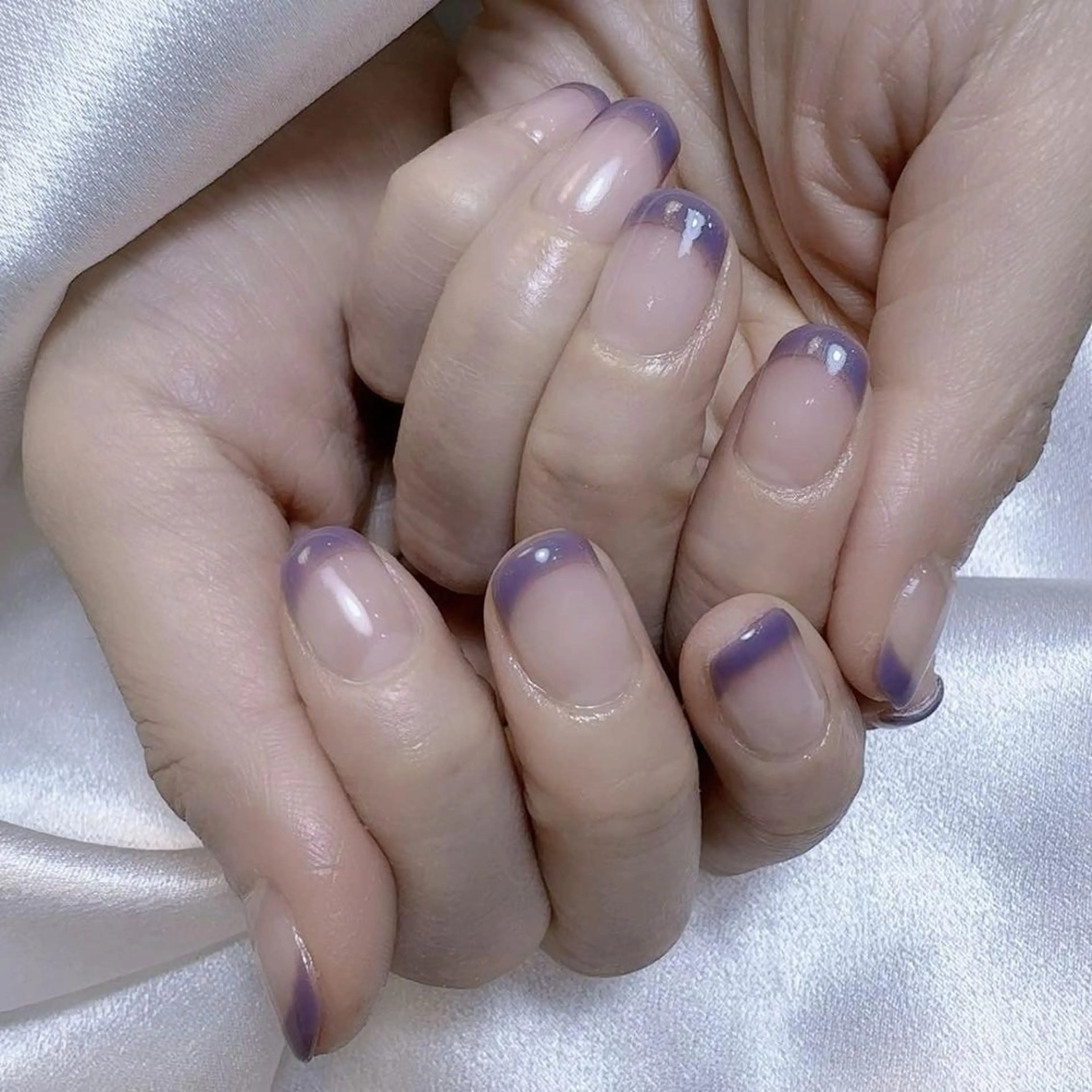 ネイル RAFFINE 月🦋🩵のネイルデザイン