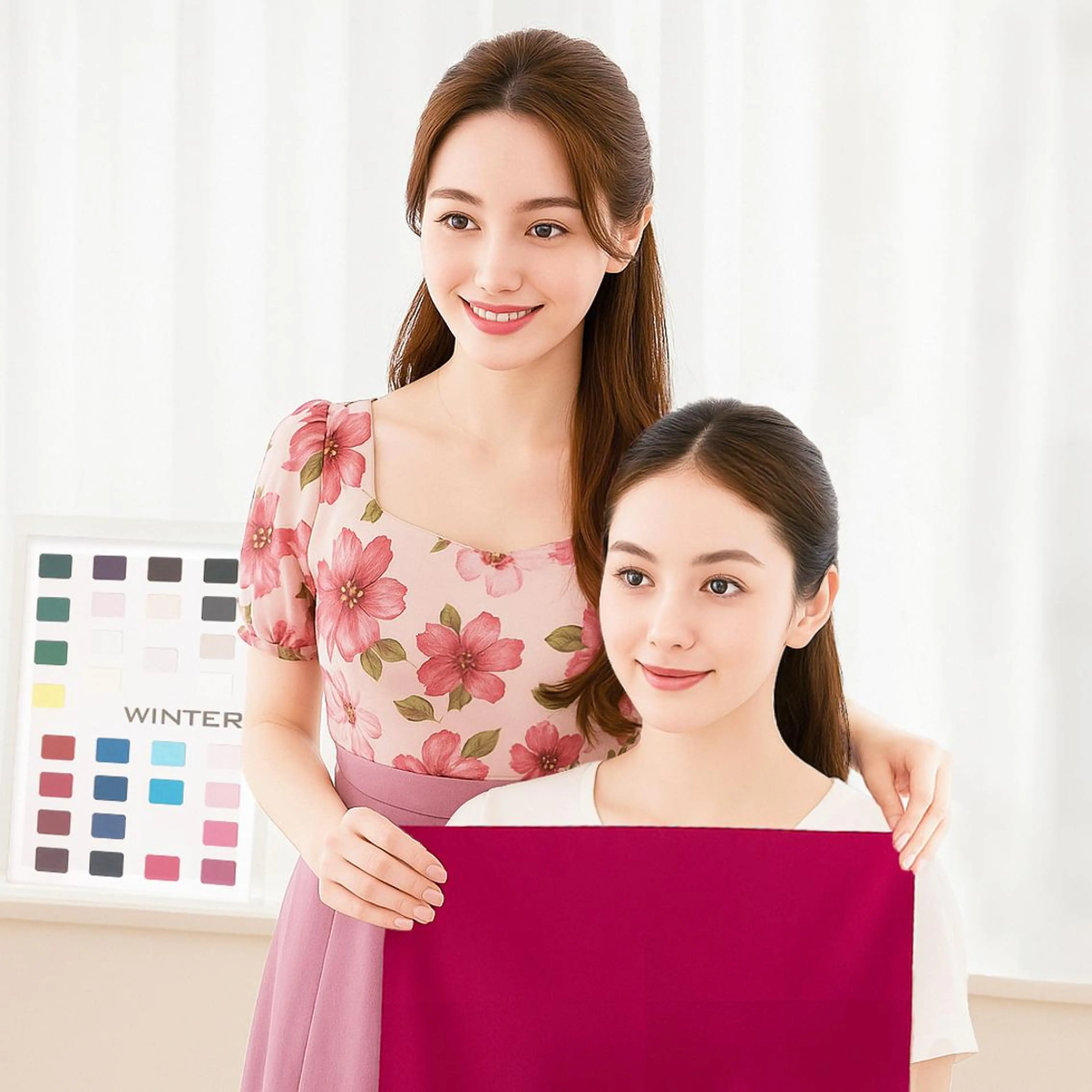 〖平日限定人気No1🍓〗16パーソナルカラー診断×骨格診断×顔タイプ診断1名（ポイントメイク付き🪄）105分の写真