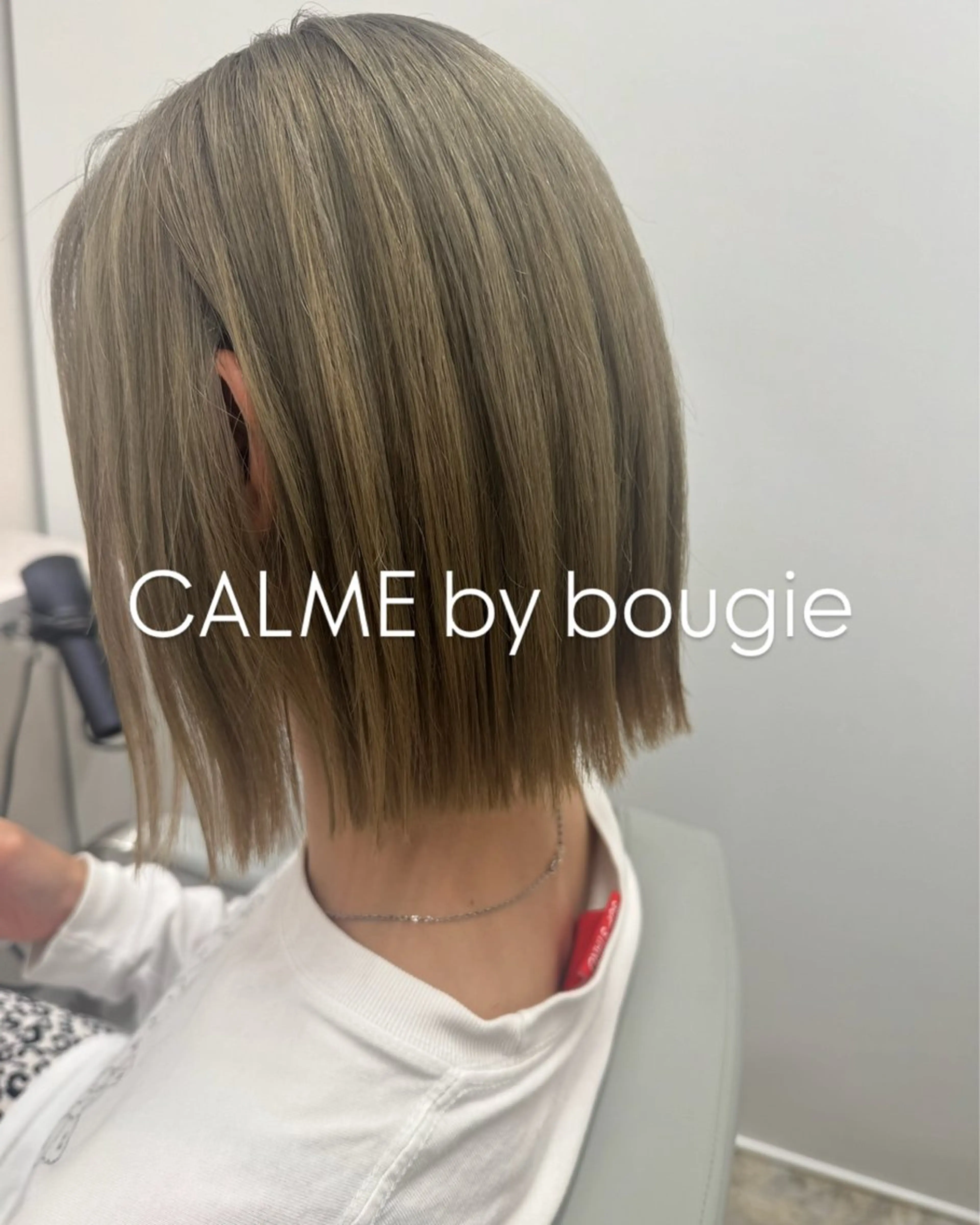 ミディアム 切りっぱなしボブ ボブ CALME  by bougie ENAのヘアスタイル