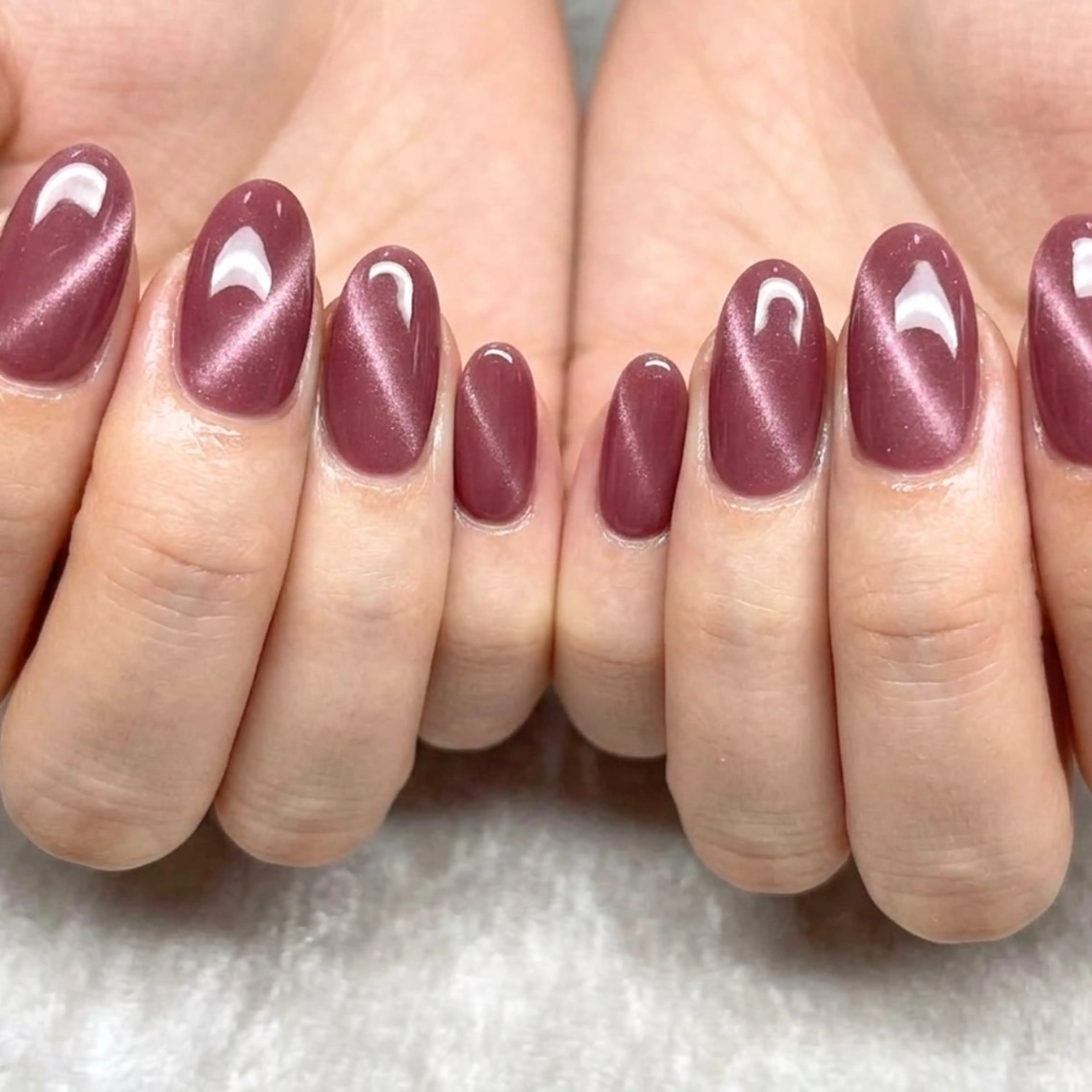 新規【マグネット・ラメグラ・ワンカラー】ハンドネイル♪オフ無料★3850円♪の写真