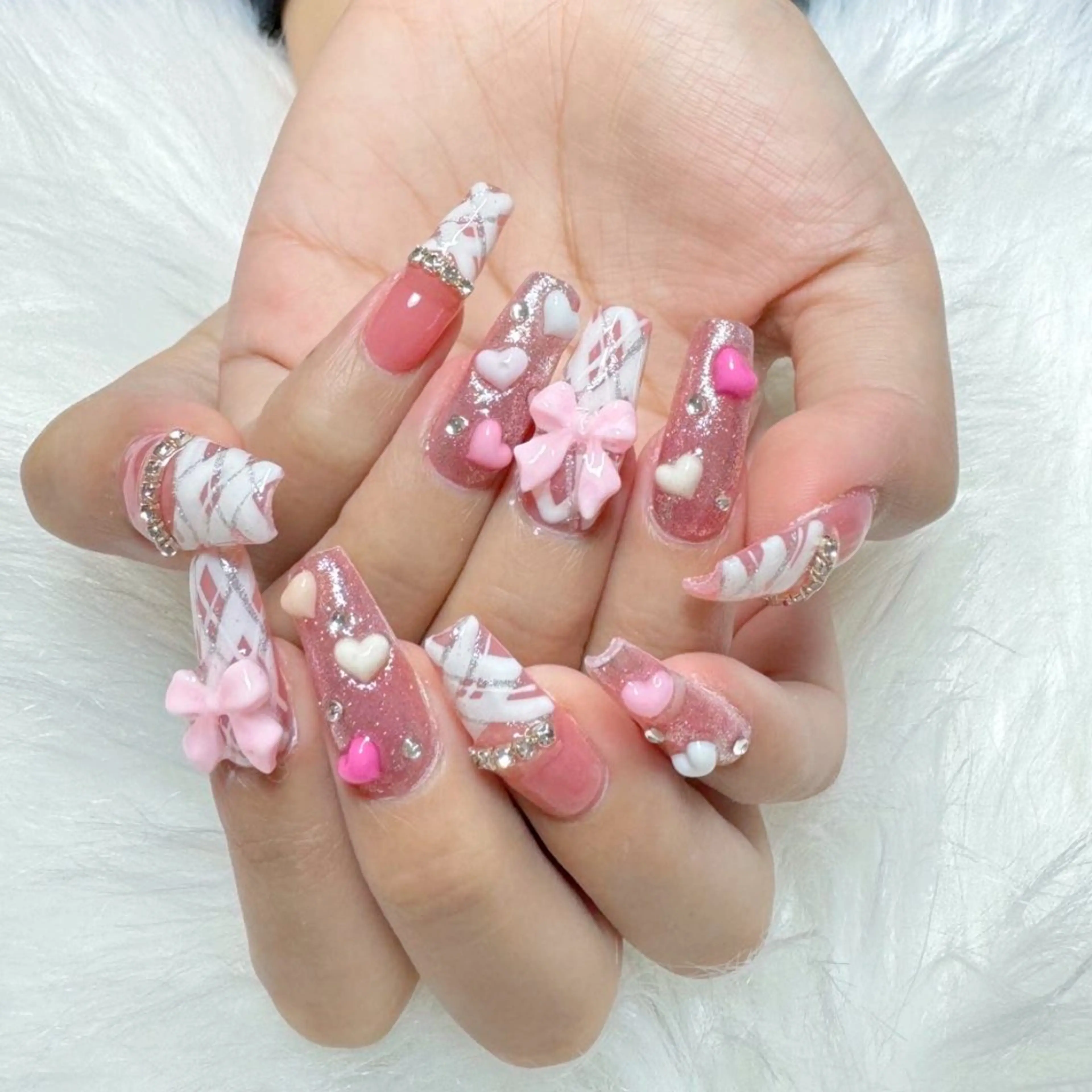 ネイル ハンドネイル 🎀nana🫧 ワンホンネイル🎀のネイルデザイン