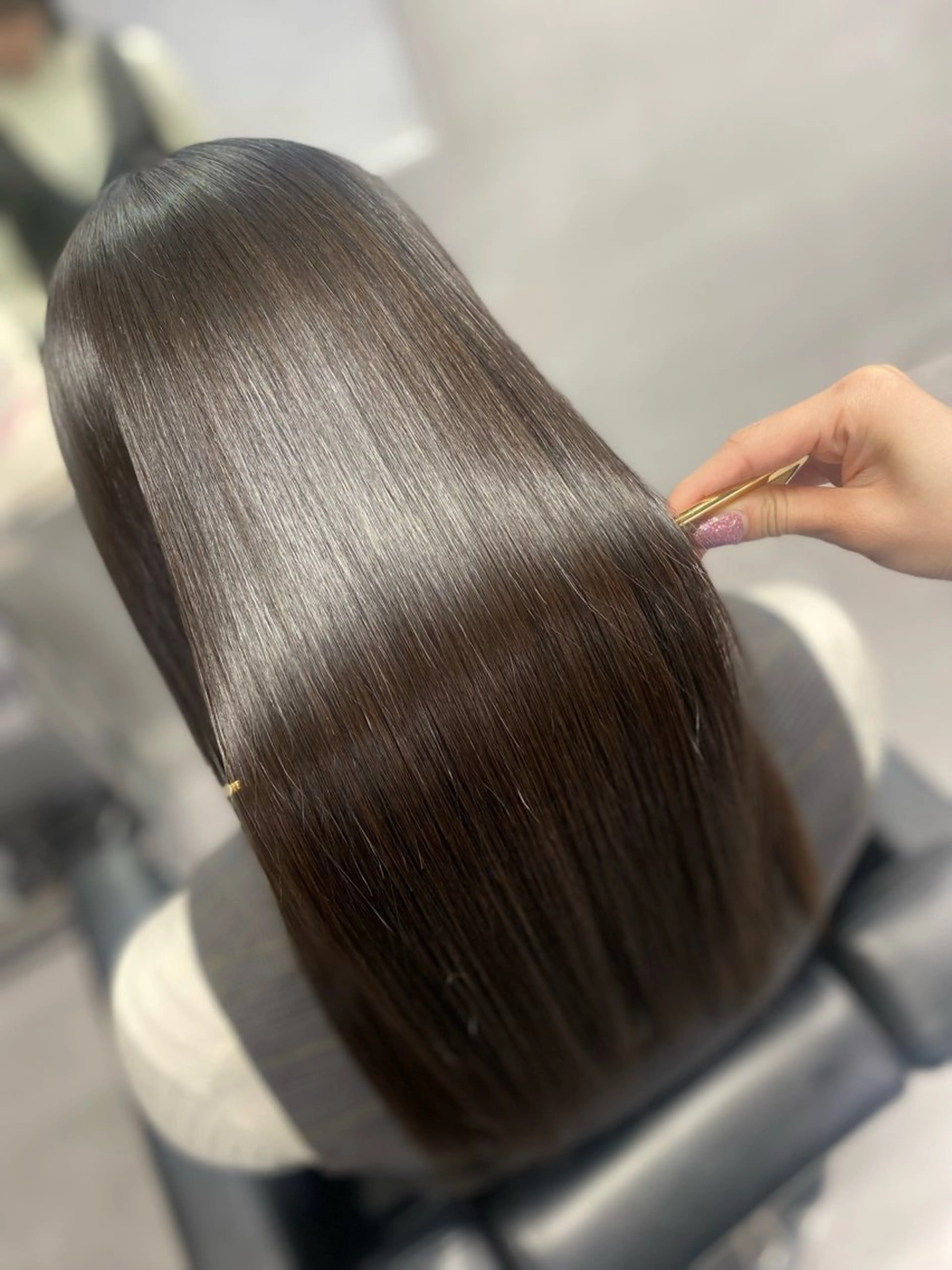 ロング カット 縮毛矯正 トリートメント 艶髪/縮毛矯正 🫧辻野海羽のヘアスタイル