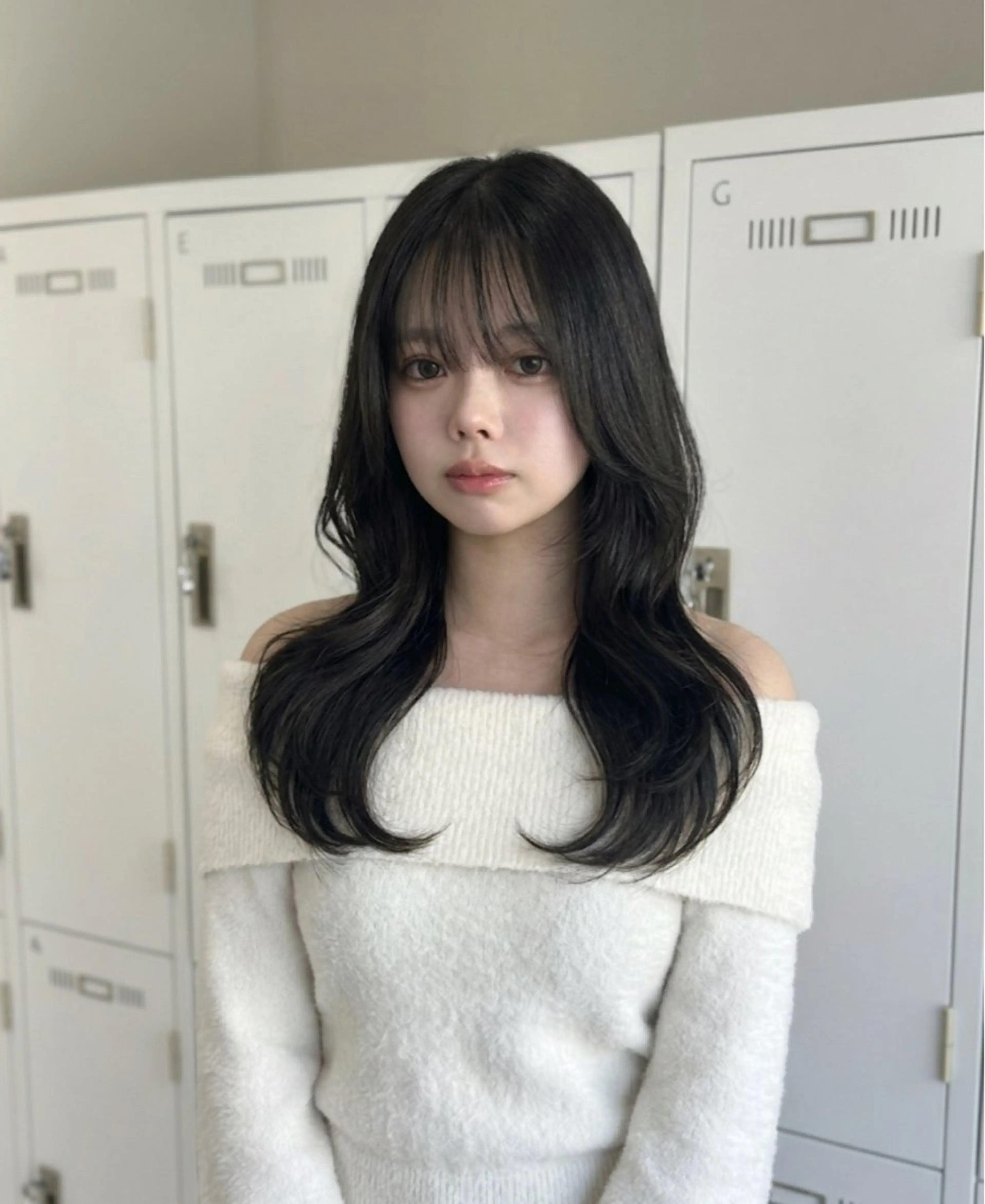 ロング カット ヘアカラー H by shiomih所属・藤原 楓愛/shiomiHのヘアスタイル