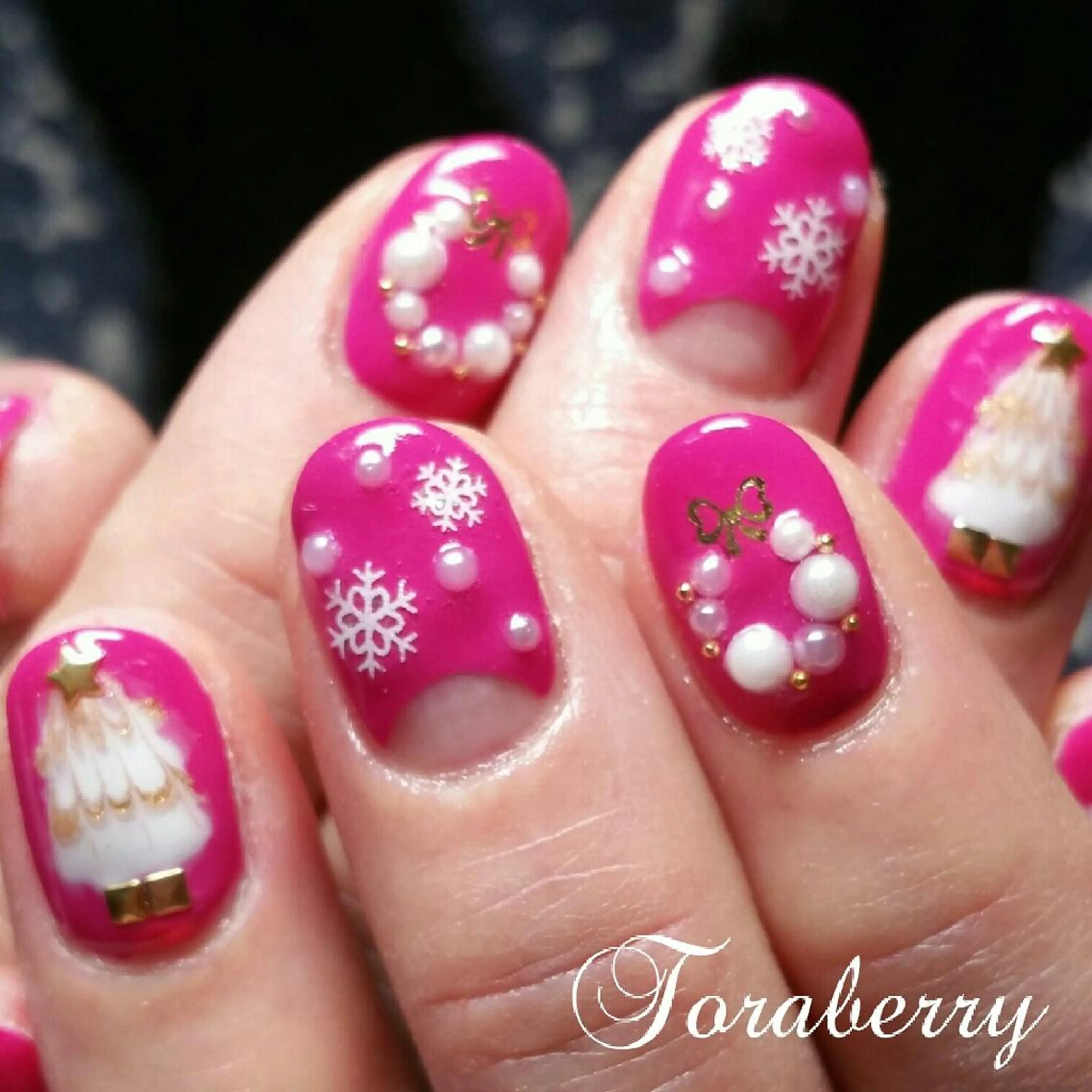 ネイル 冬ネイル クリスマス ネイリスト なつみのネイルデザイン