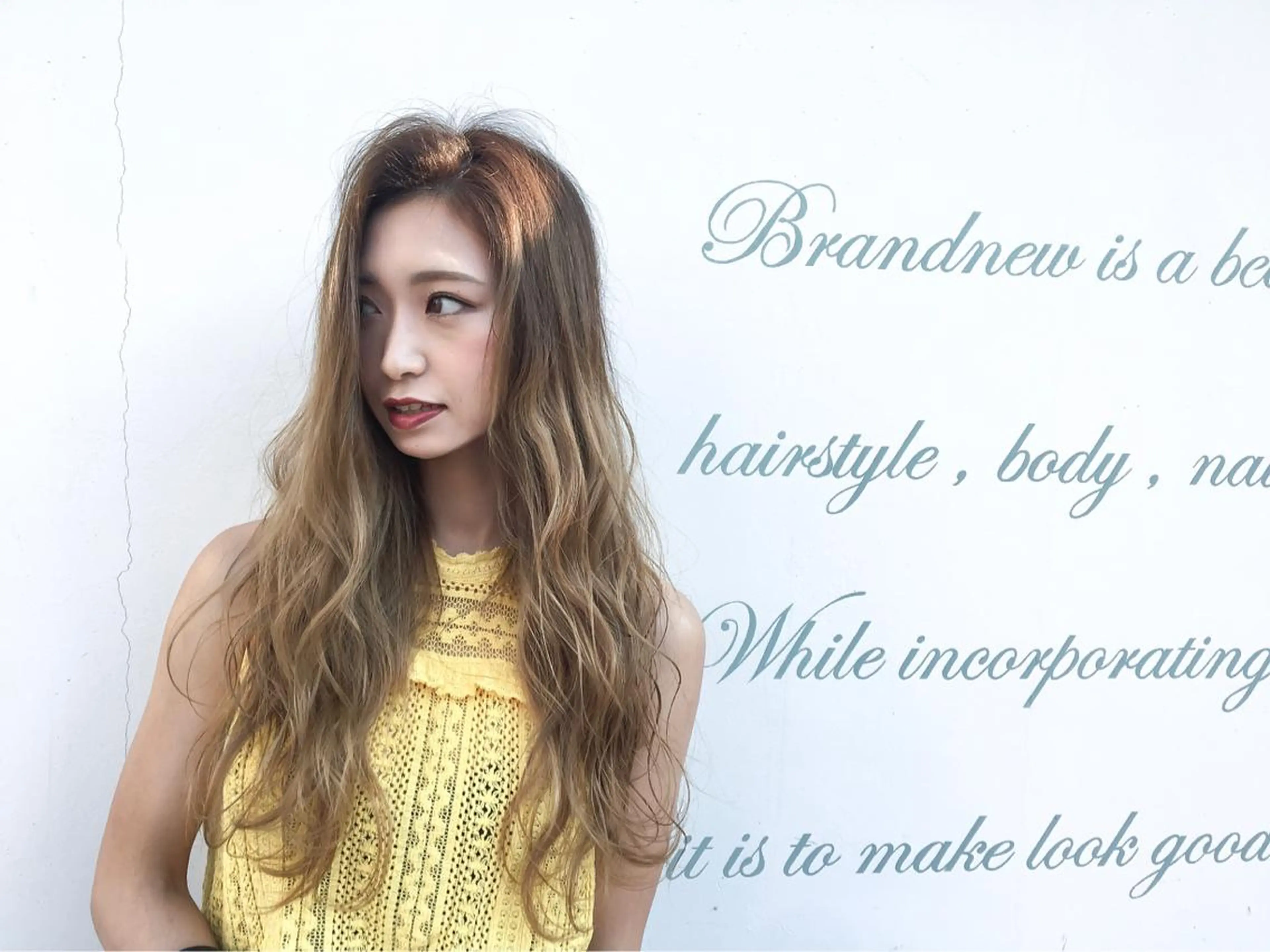 ロング カラー カット ヘアカラー トリートメント なんば髪質改善カラー Ardoreのヘアスタイル