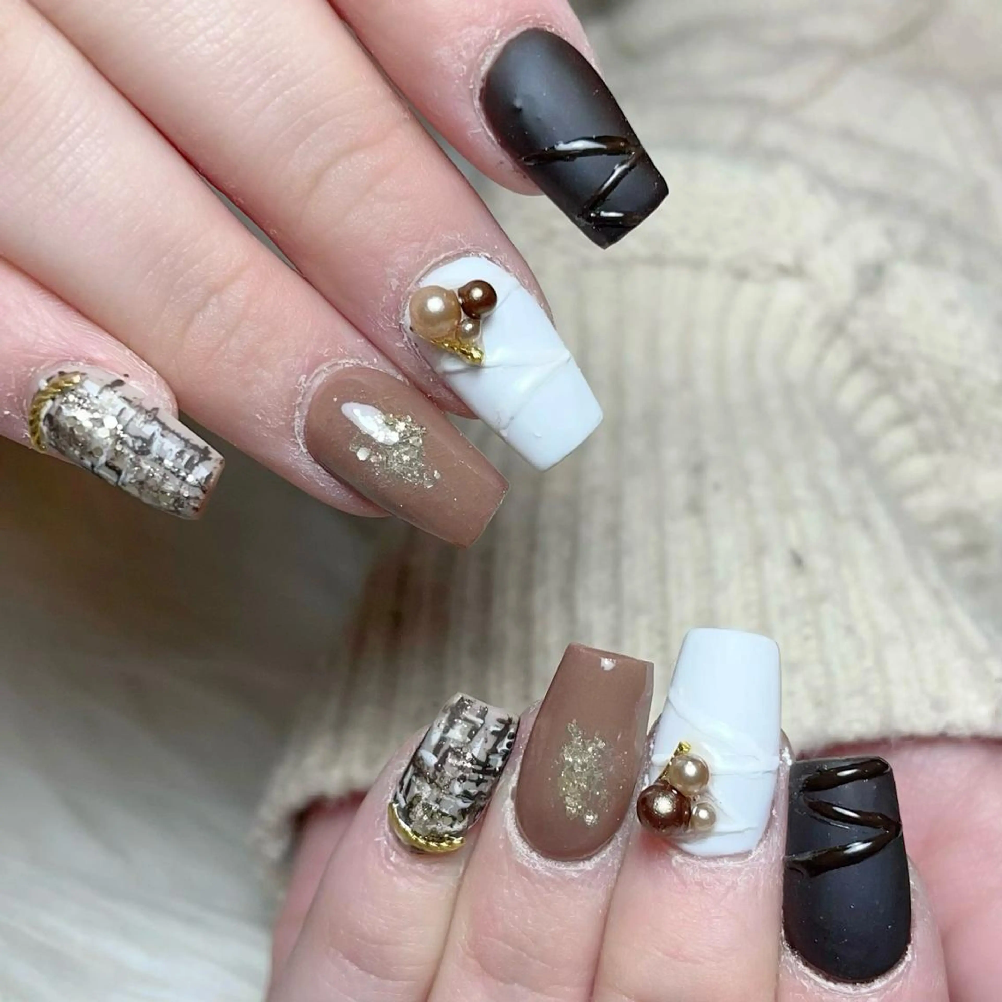 ネイル マットネイル ハンドネイル ネイルサロンfeel茂原店所属・Feel ‪‪☺︎‬Yuriaのネイルデザイン