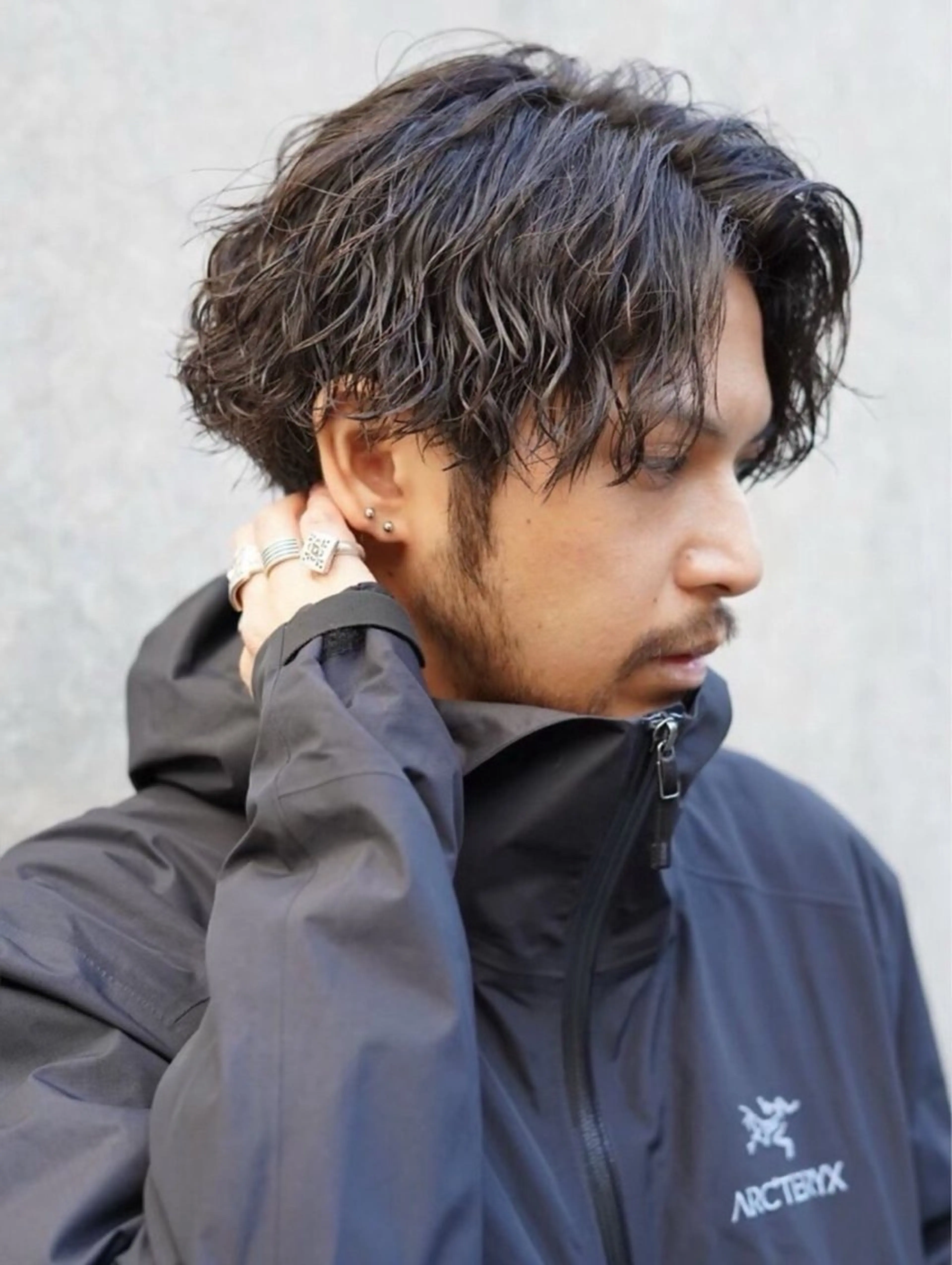 パーマ メンズ メンズパーマ カット パーマ 湯浅禅也/プードル /波巻きパーマ/栄のヘアスタイル