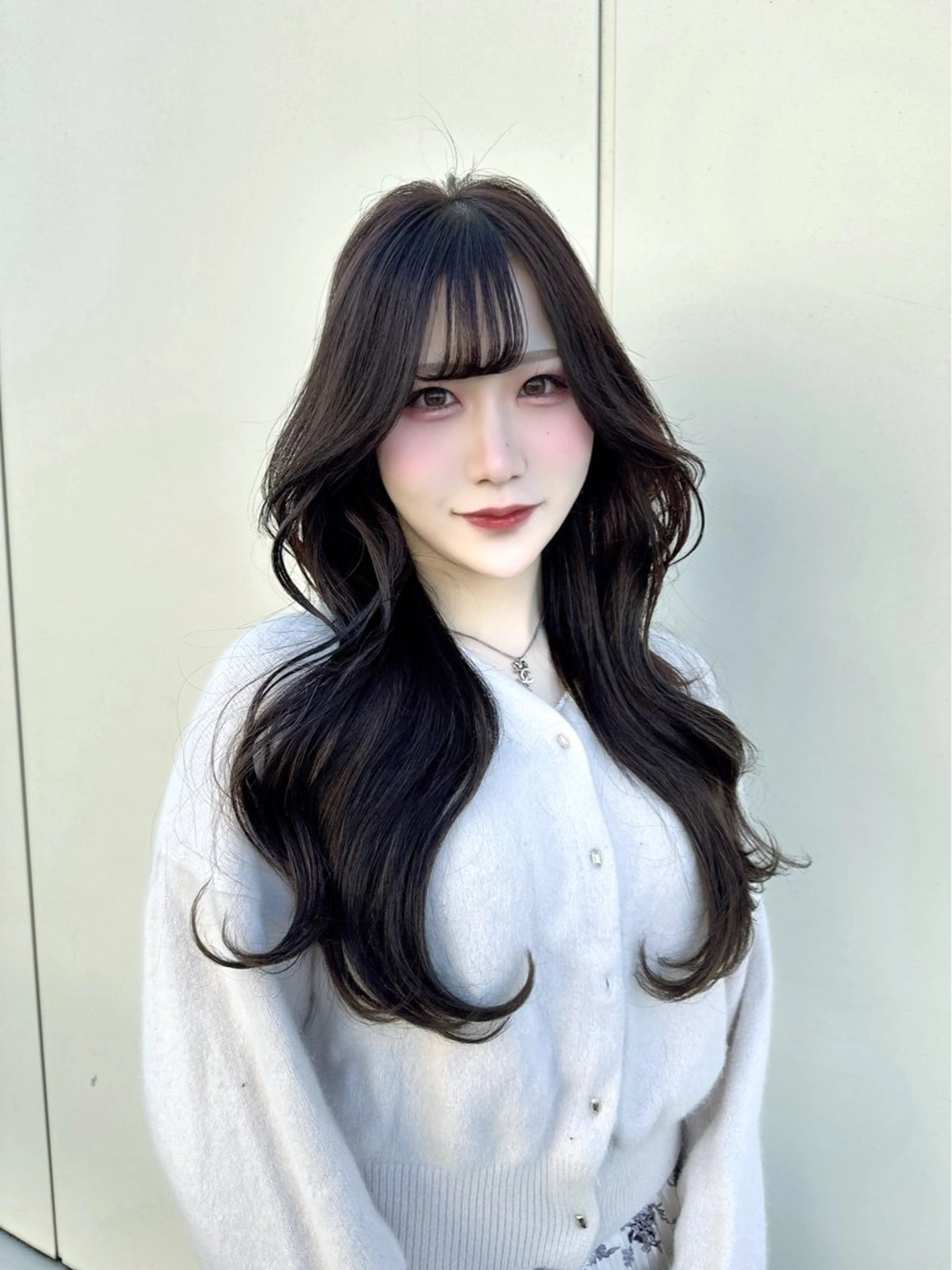 ロング カラー カット ヘアカラー トリートメント ヘッドスパ ヘアセット 韓国ヘア/レイヤー/ 顔まわり/りょーとのヘアスタイル