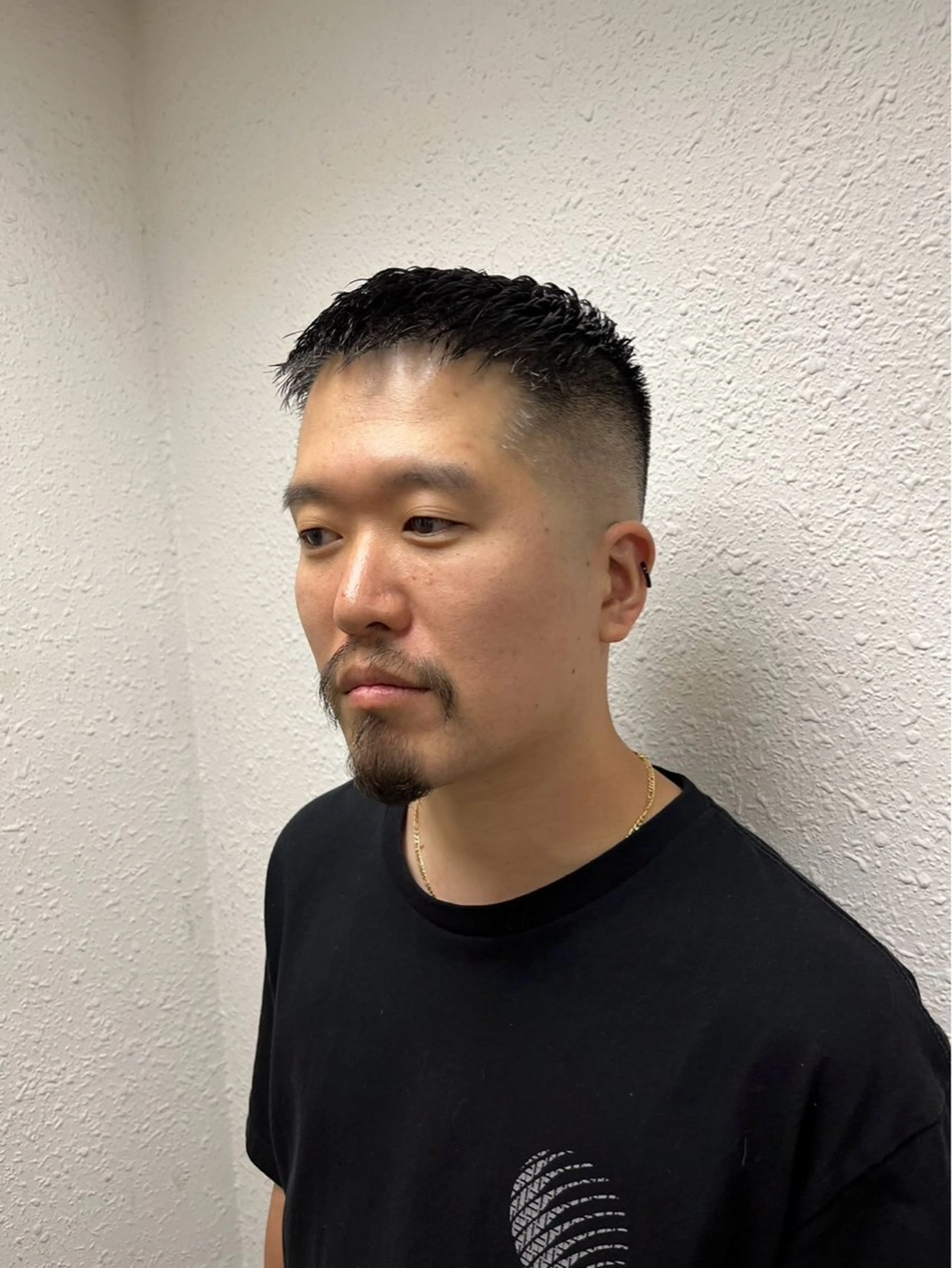 ショート メンズ センターパート ダウンパーマ フェードカット メンズハイライト メンズパーマ カット トリートメント 💈メンズ特化💈 TASUKUのヘアスタイル