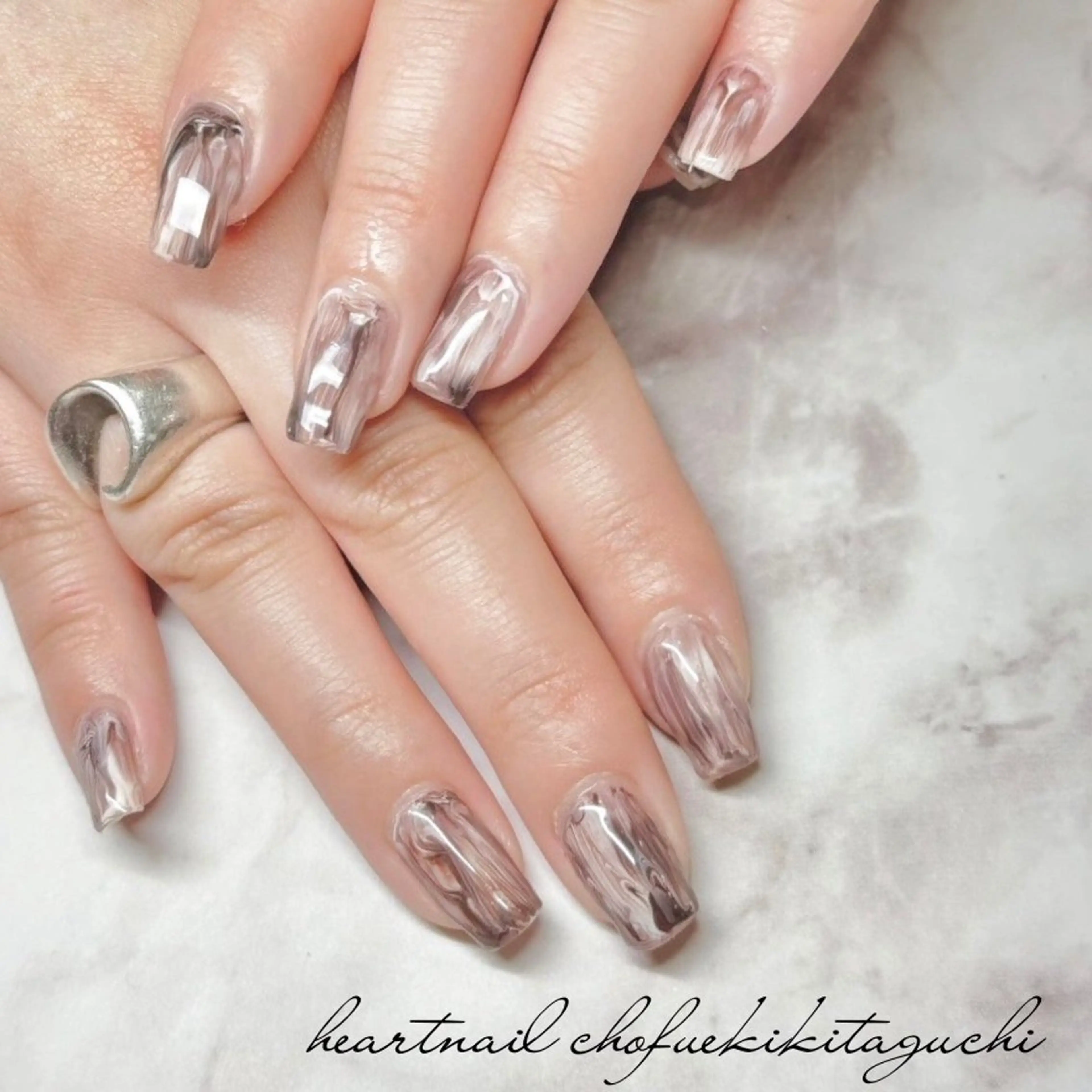 ネイル ハンドネイル 💎Heart Nail💎のネイルデザイン