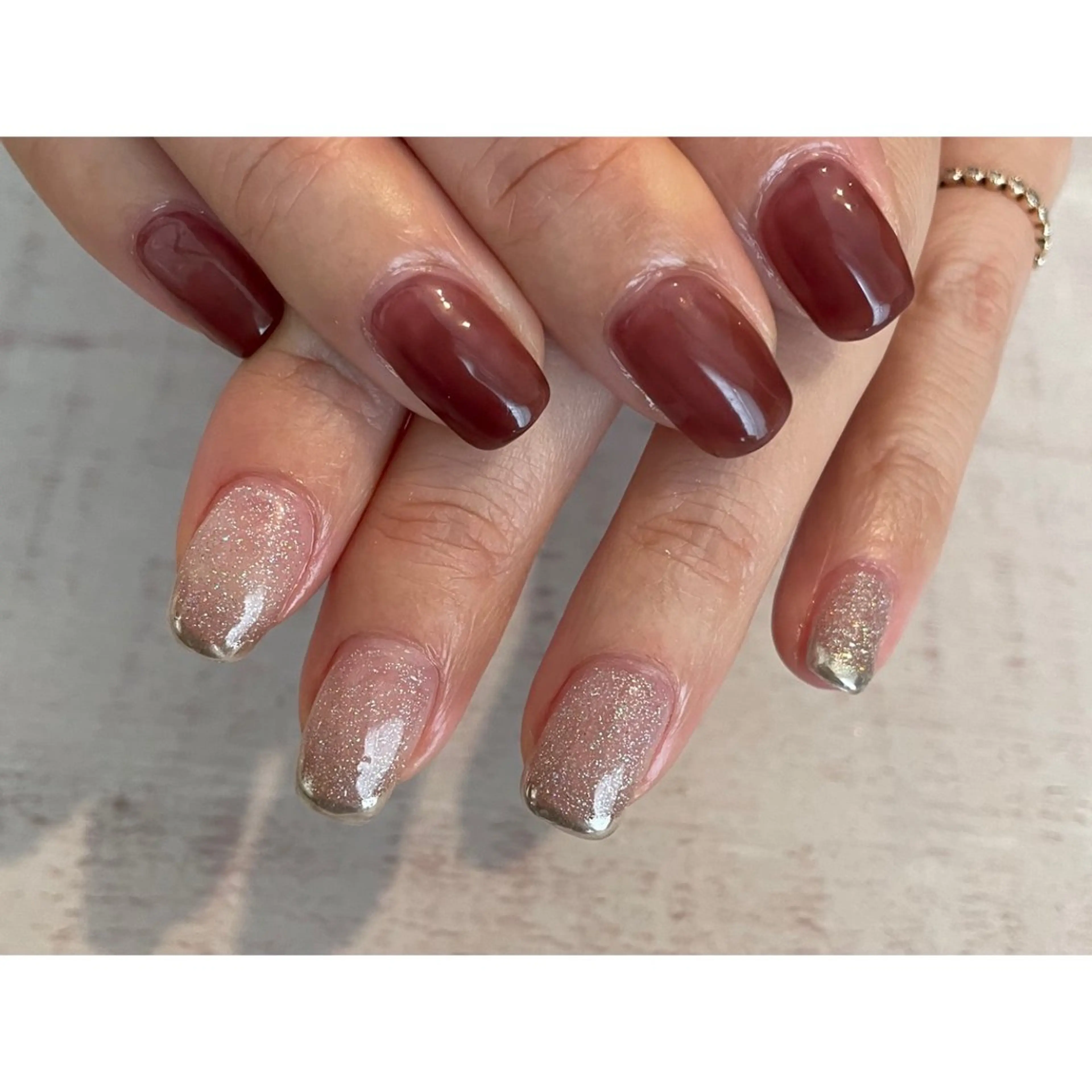 ネイル ハンドネイル 𖡼 yumenoのネイルデザイン