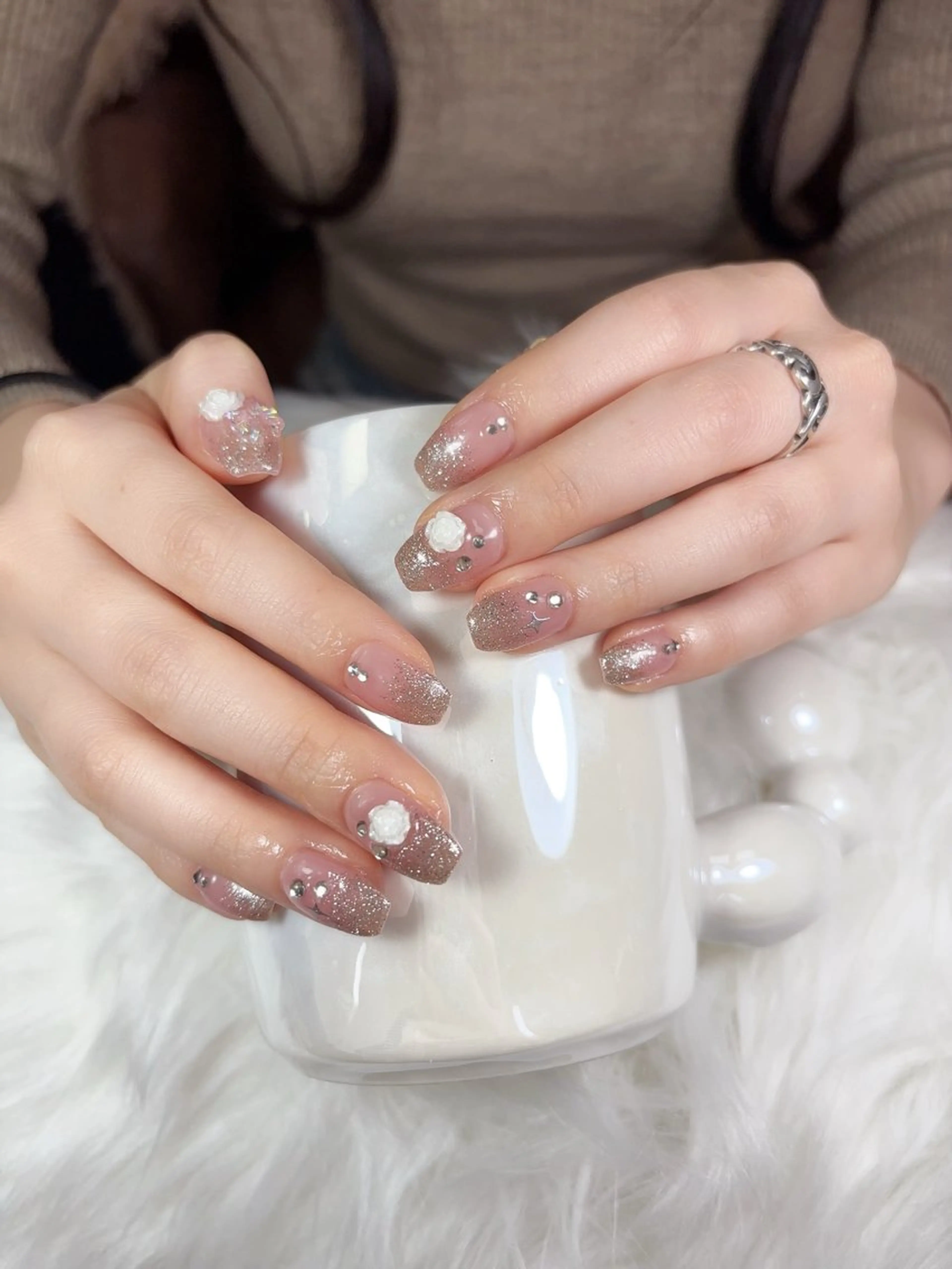 ネイル 長さ出し フットネイル ジェルネイル 韓国ネイル マグネットネイル YMT NailStudio所属・YMT NailStudioのネイルデザイン