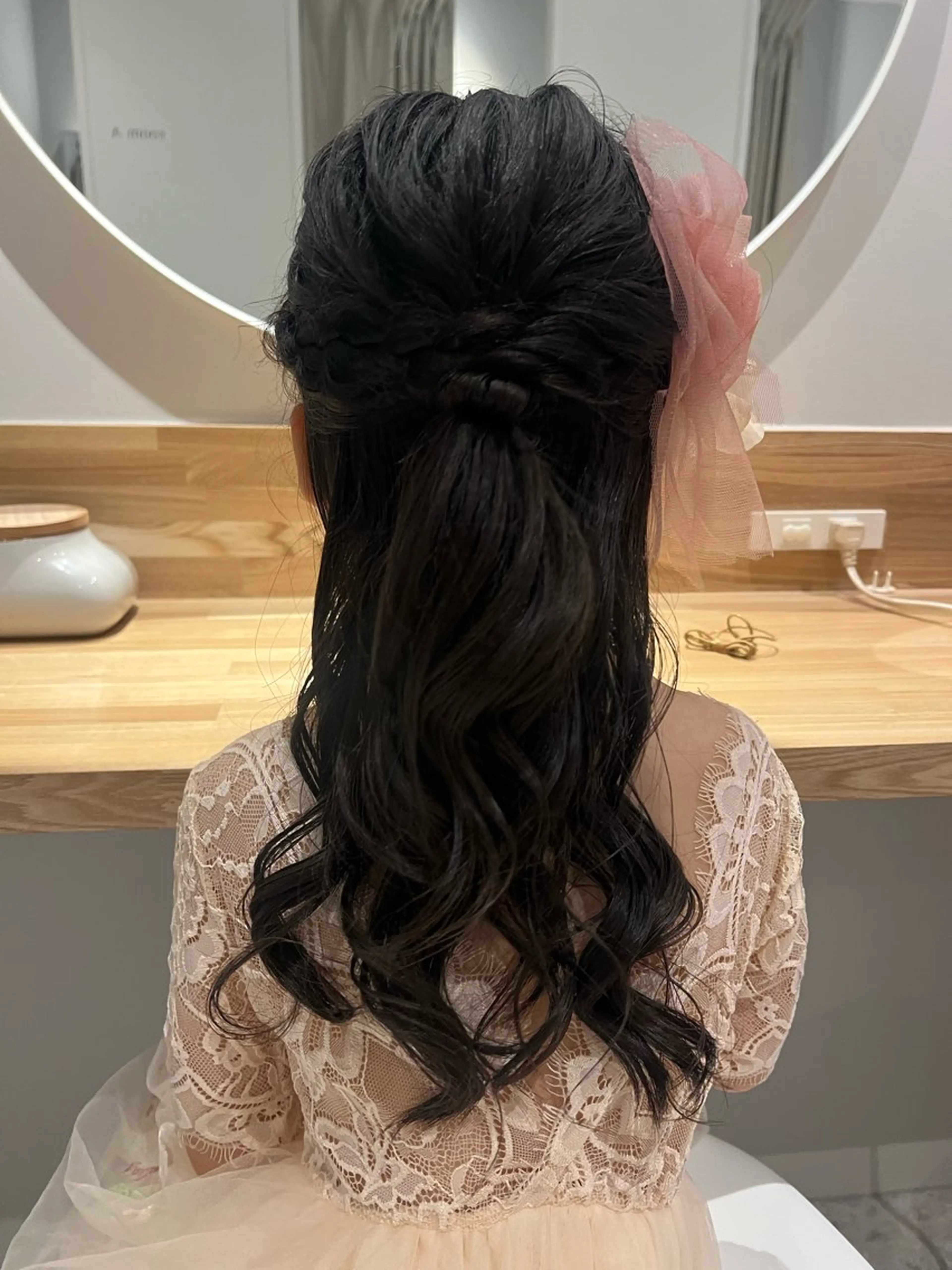 ロング ヘアアレンジ ヘアセット ヘアセット/金山 佐野 妃都美のヘアスタイル