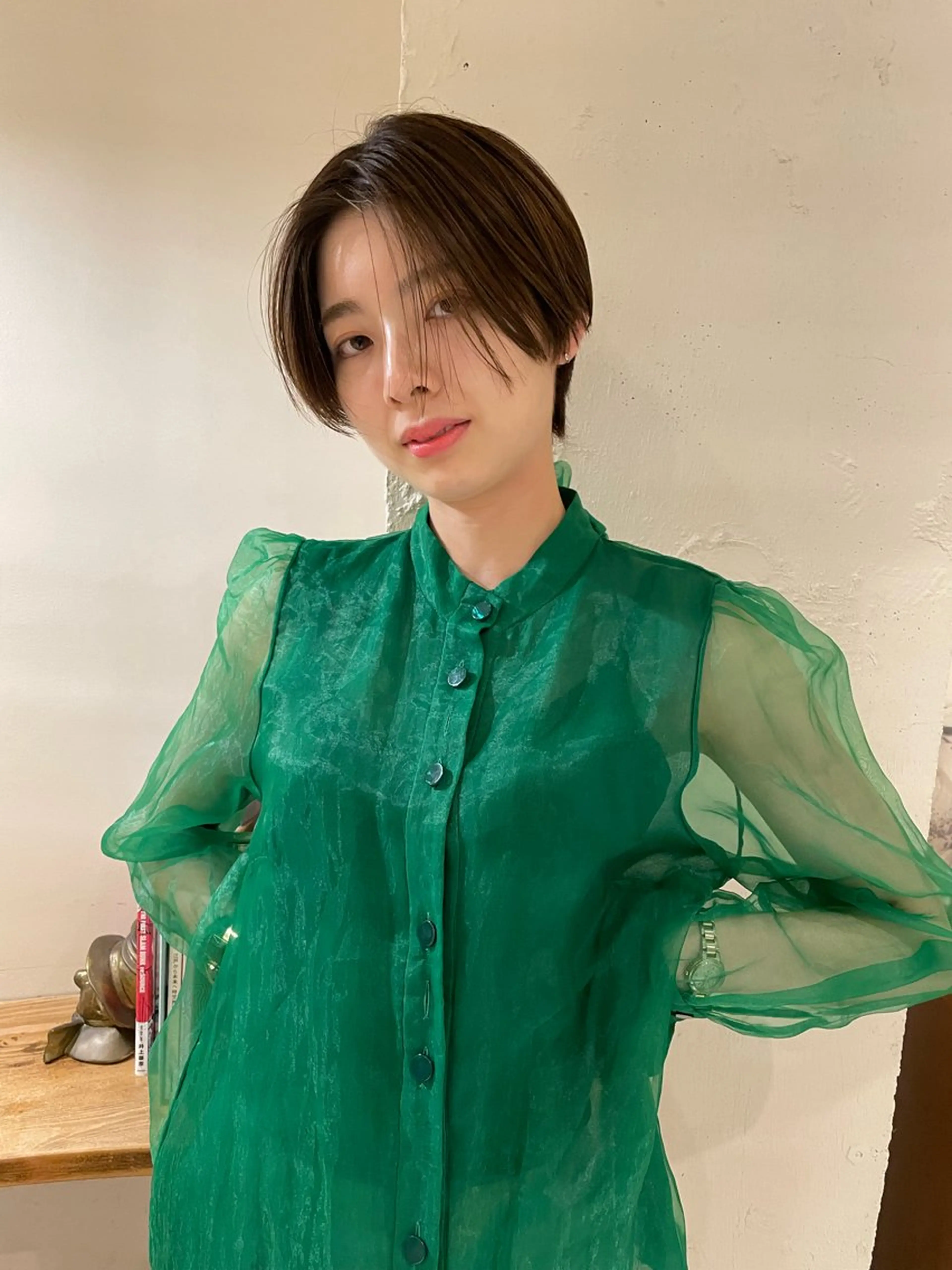 ショート ファッションに 溶け込むstyleのヘアスタイル