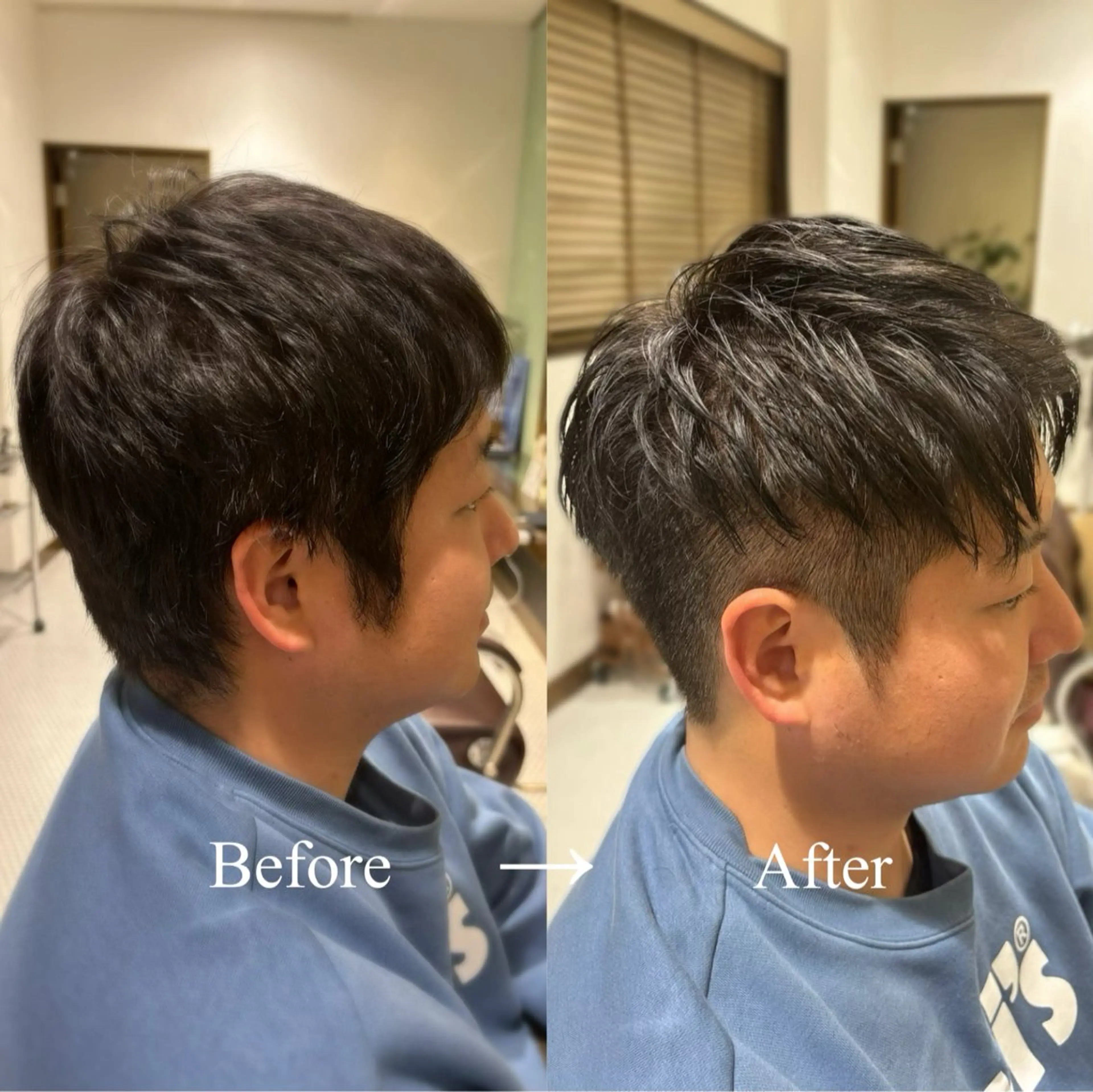 ショート メンズ レイヤーカット/艶髪 /パーマaikoのヘアスタイル