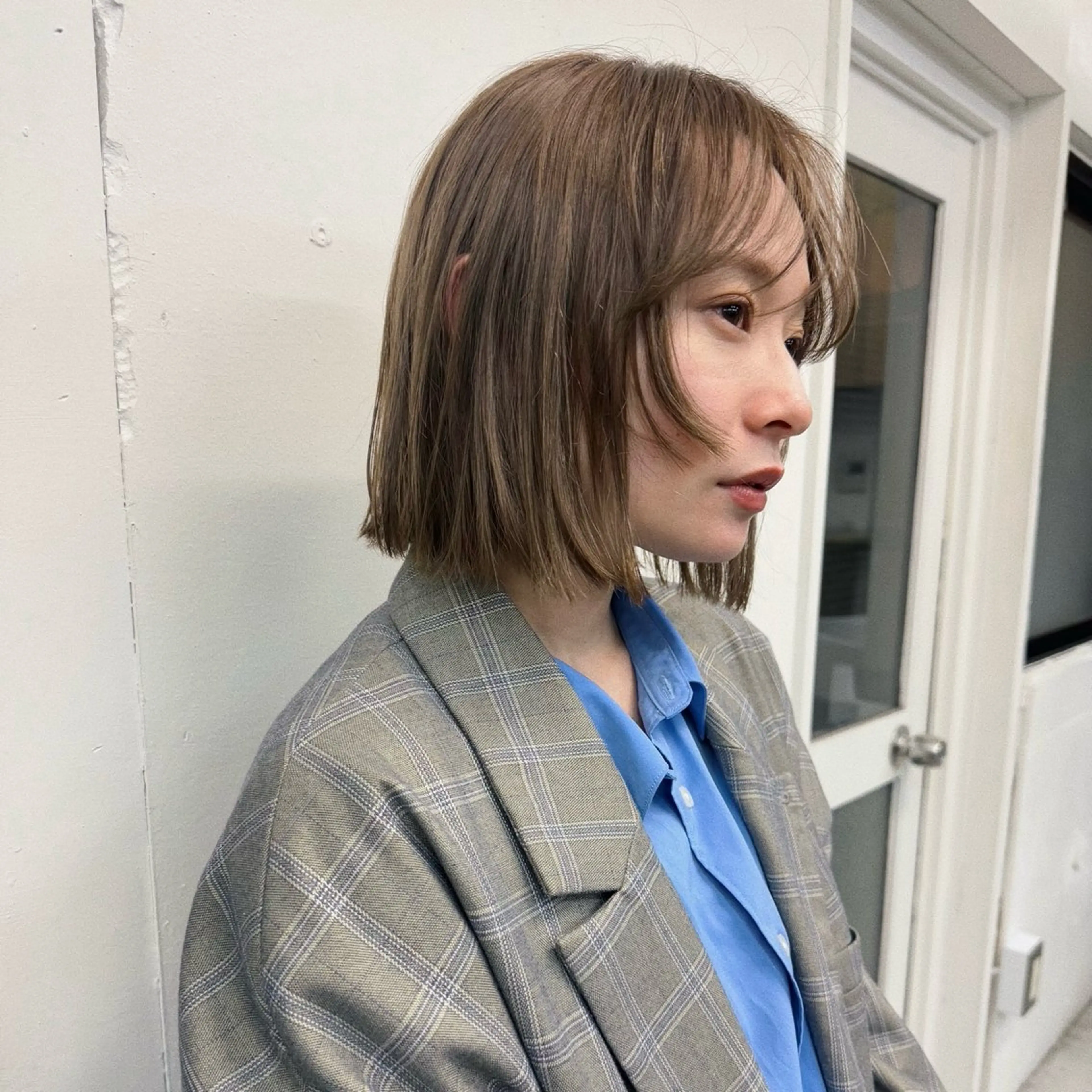 ショート カラー ヘアアレンジ ベージュカラー ブリーチ ハイトーンカラー ハイトーンベージュ カット ヘアカラー トリートメント ヘアセット stand所属・ニュアンスヘア🌔 nanakoのヘアスタイル