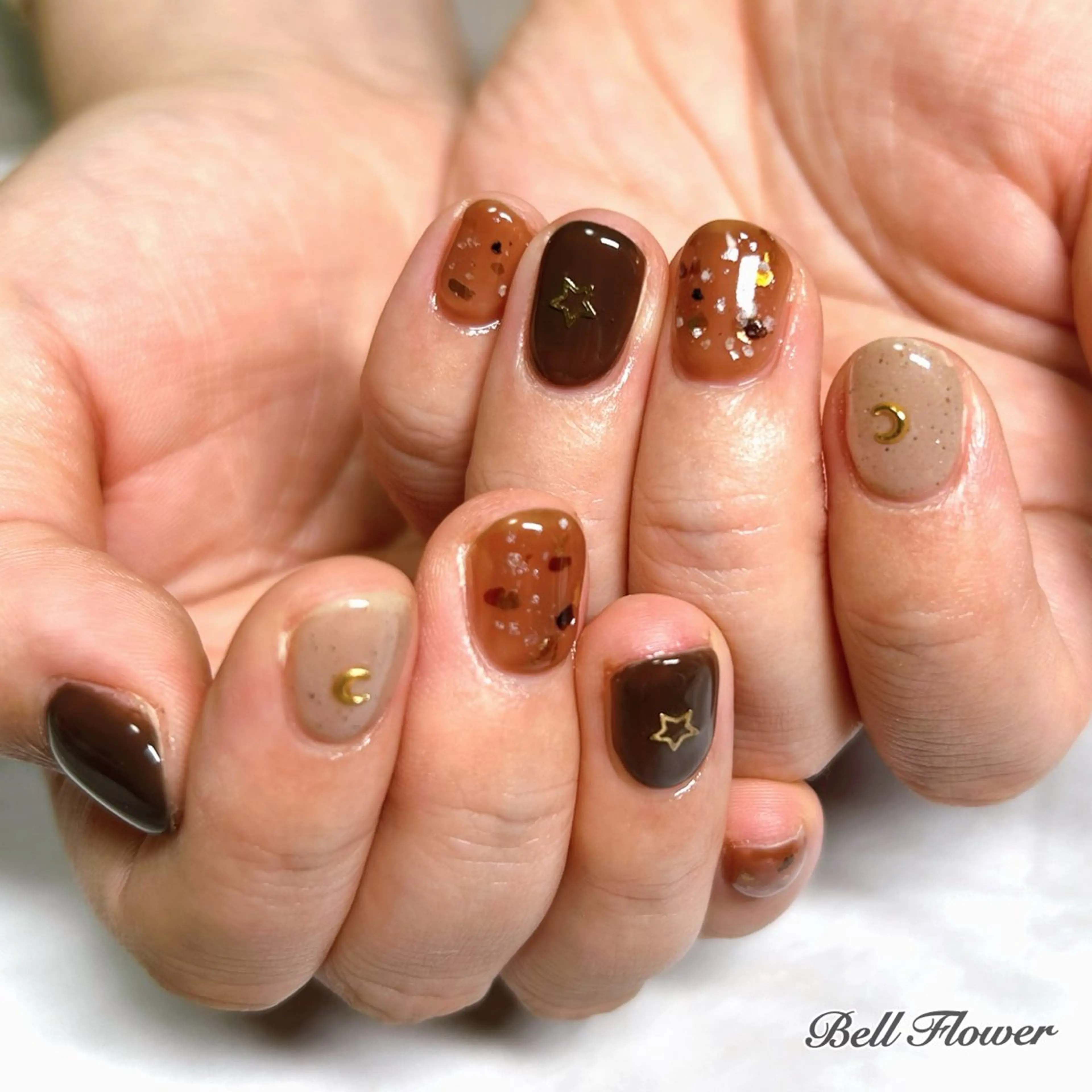 ネイル ハンドネイル Bell Flowerのネイルデザイン