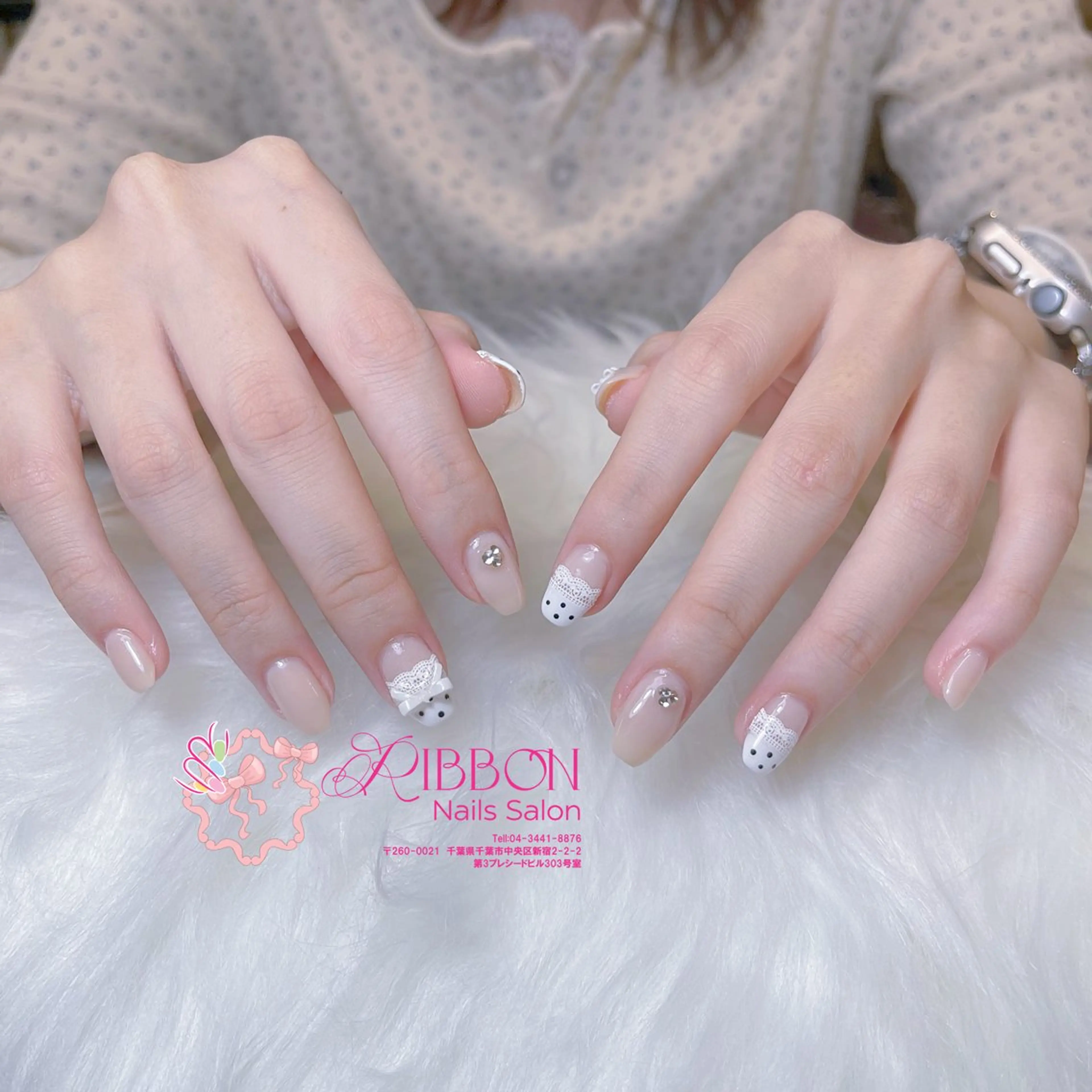 ネイル チークネイル フットネイル フレンチネイル グラデーション 韓国ネイル Ribbonnail salonのネイルデザイン