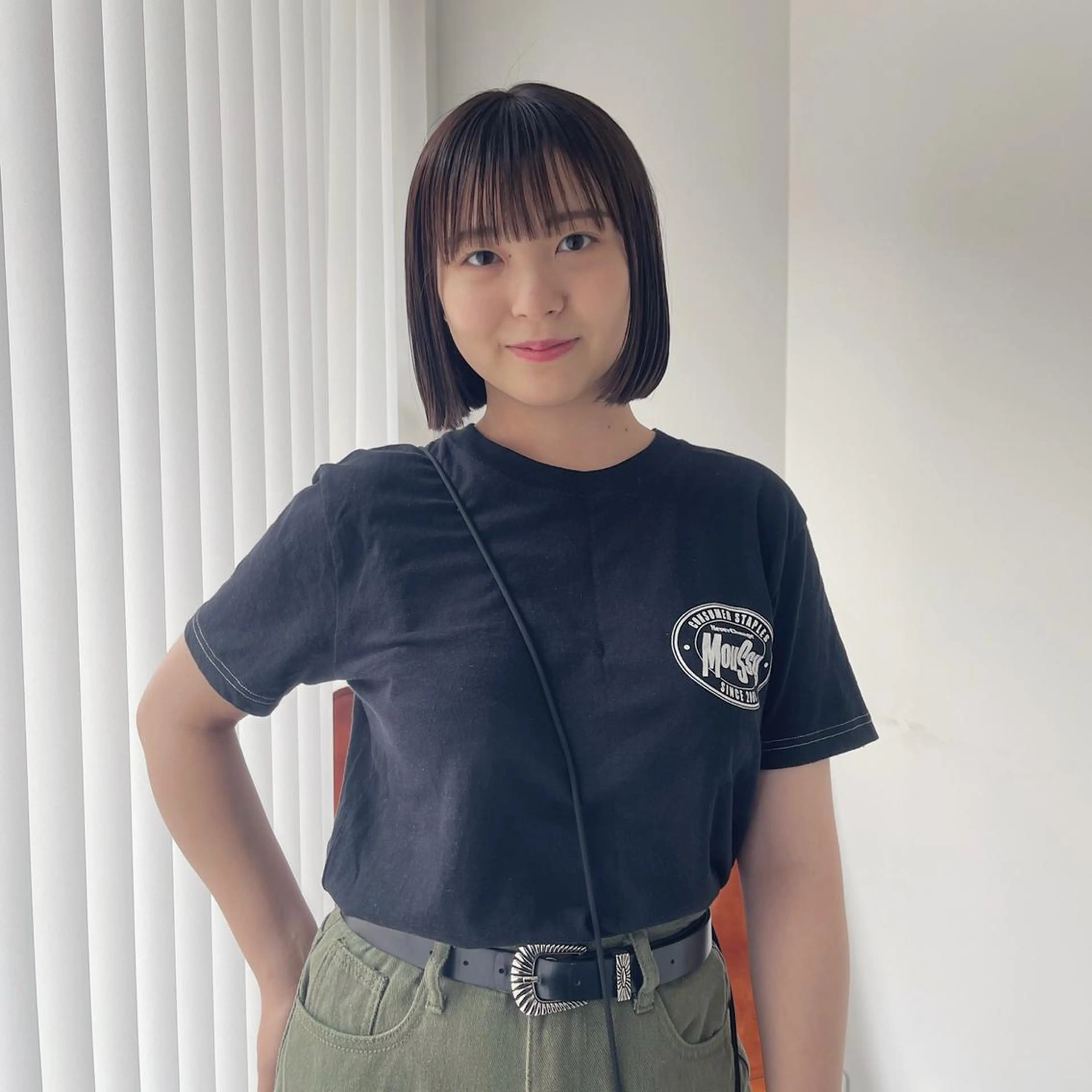 ショート カラー 切りっぱなしボブ ワンレンボブ ショートボブ ボブ ショートヘア EMANON share salon所属・ボブ特化🍃 ANDYのヘアスタイル